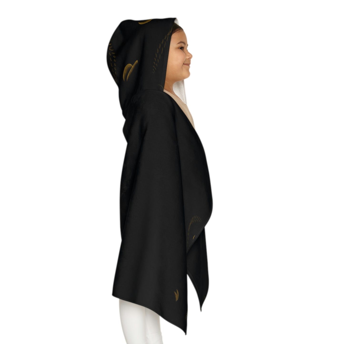 Youth Hooded Towel ... Regardez-La-Lune ... "One Shot: Moon Only: Processed 16 Hours ..." ...