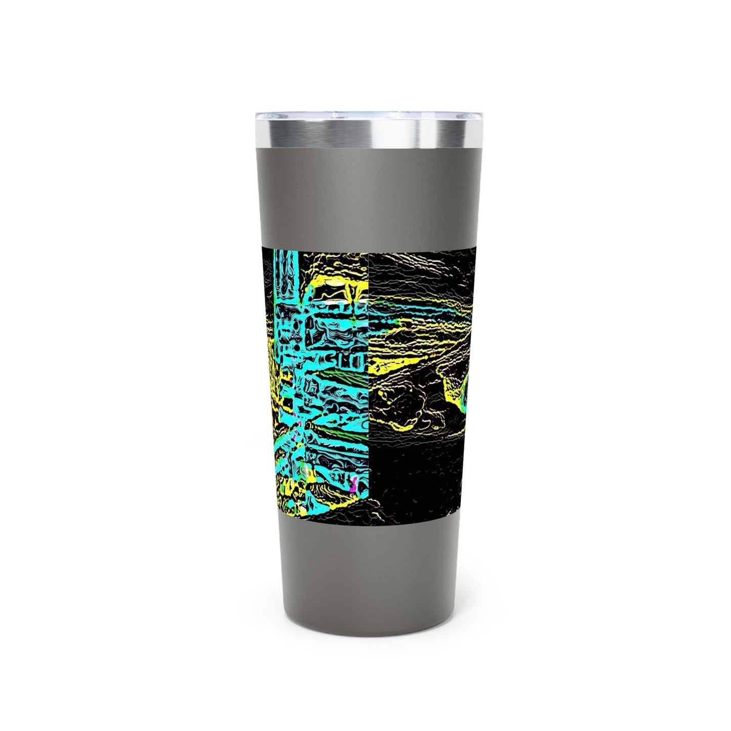 Copper Vacuum Insulated Tumbler, 22oz ... "Snow Vehicle In Snow Storm At-Rest" ... Circa 12Mar23 ... Central Idaho ... 18-Hours Rendering Time: Original Works ...