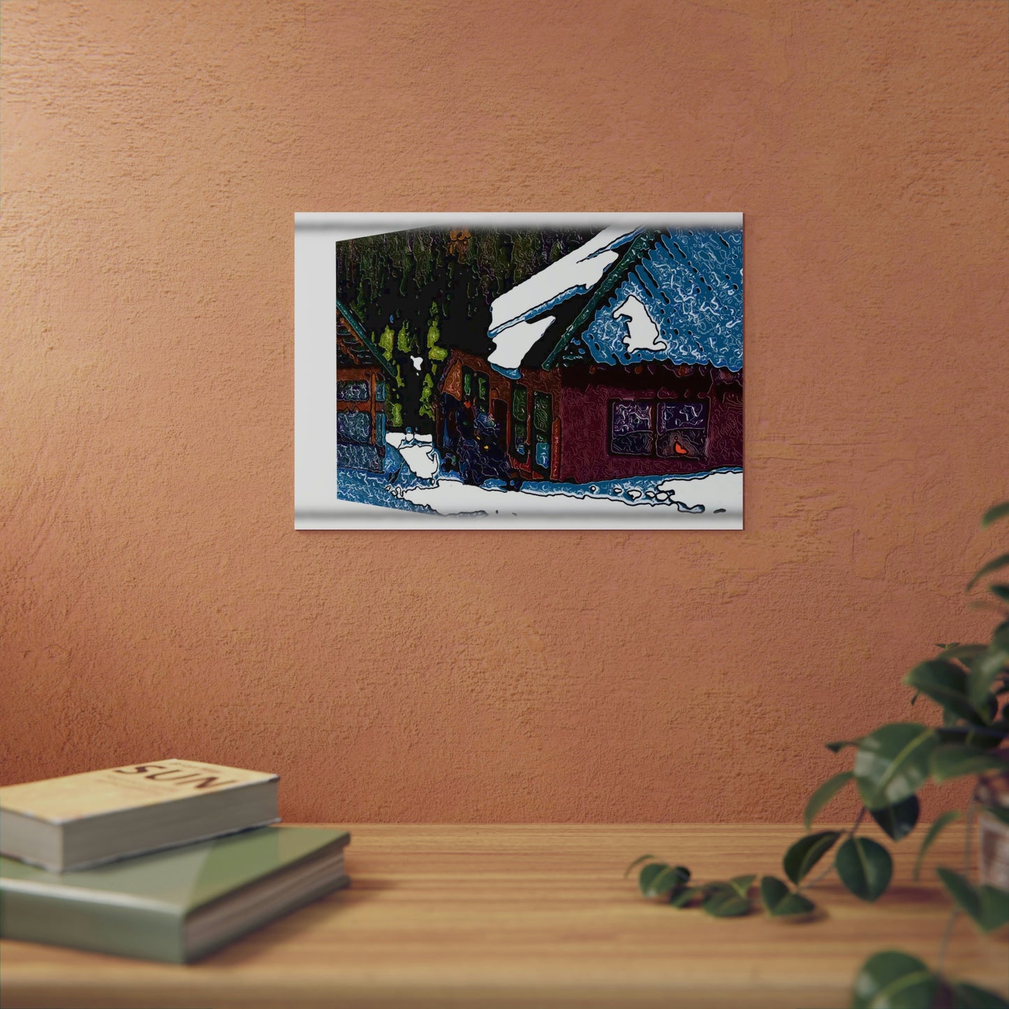 Aluminum Composite Panels ... "3-D & Perspective" ... A Snowmobiler 'Ridest-Through-It' ... Rhett Creek, Idaho ... Original Works ...