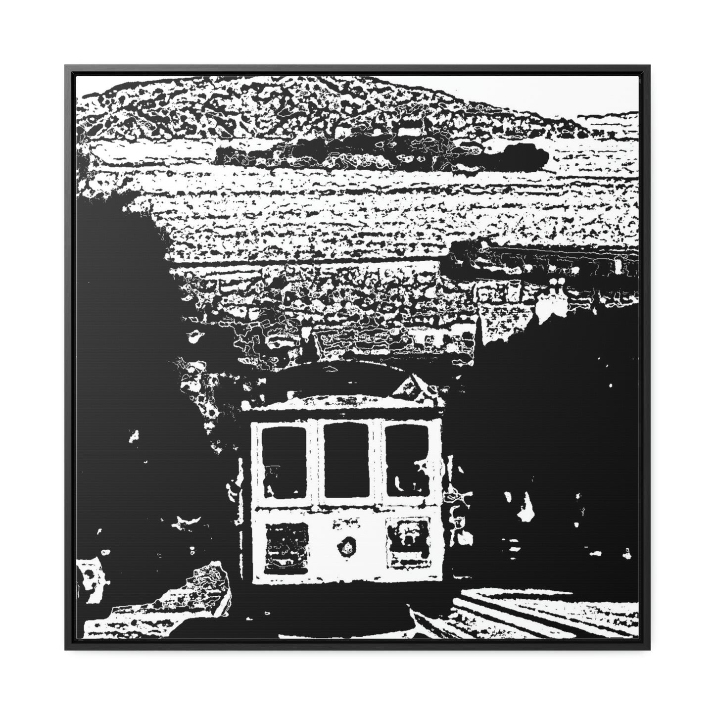 Gallery Canvas Wraps, Square Frame /// San Francisco ... 'A Rice-A-Roni-A-San Francisco Treat' ... "A Cable Car Classic" ... Family Archives: 1973 ... Original Works ...