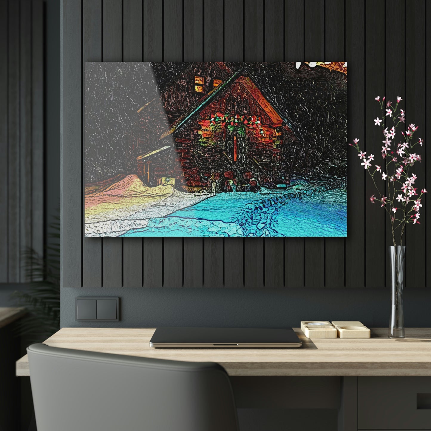 Acrylic Prints ... A Cold ... A Very Snowy ... "A Tranquil & Quiet Morning In Mountainous Central Idaho" ... Original Works ...
