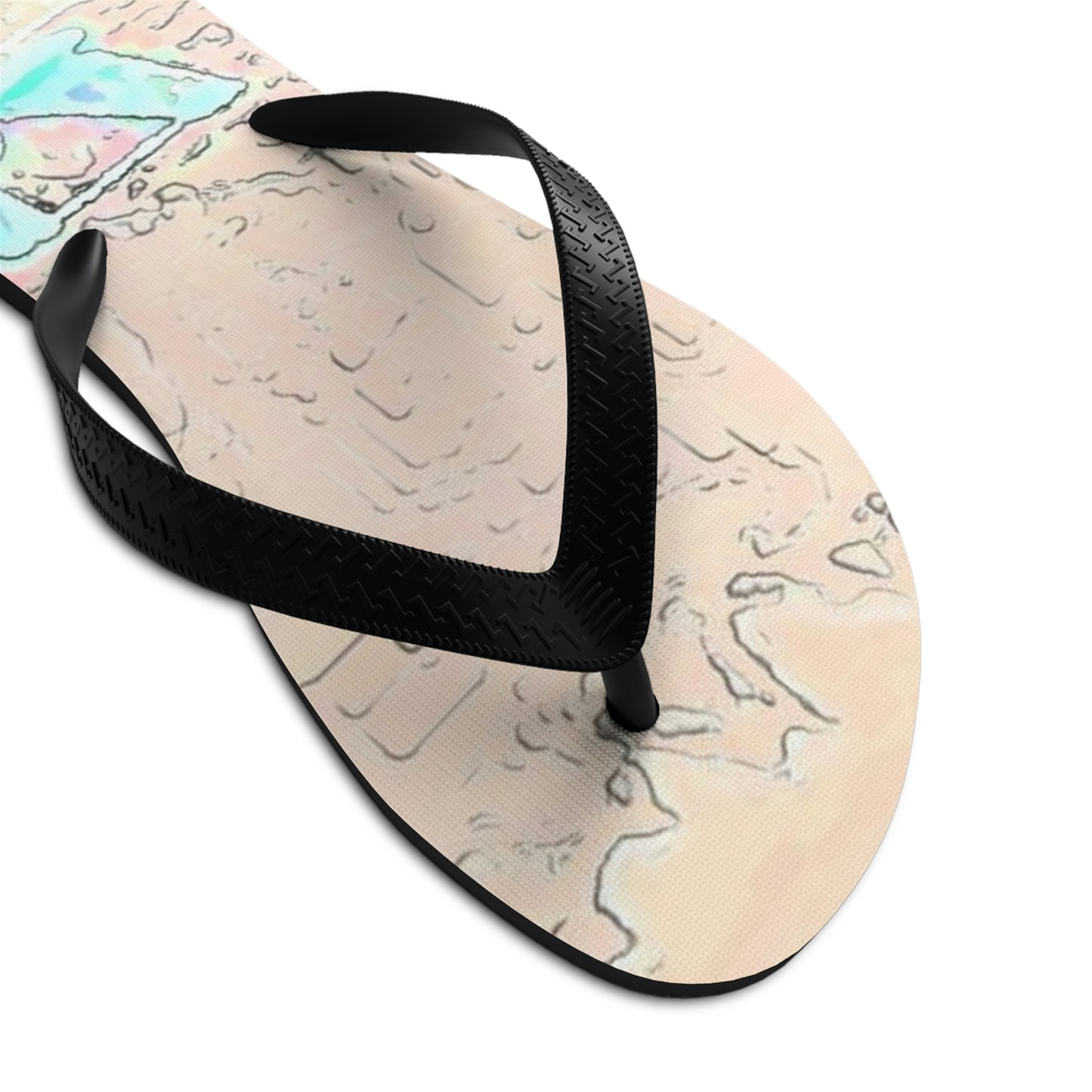 Unisex Flip-Flops ...  Seattle Columbia Cup On Lake Washington ... "Dave Wilcox Heads For The Win" ... Associate Gift-Photo ... Original Works ...