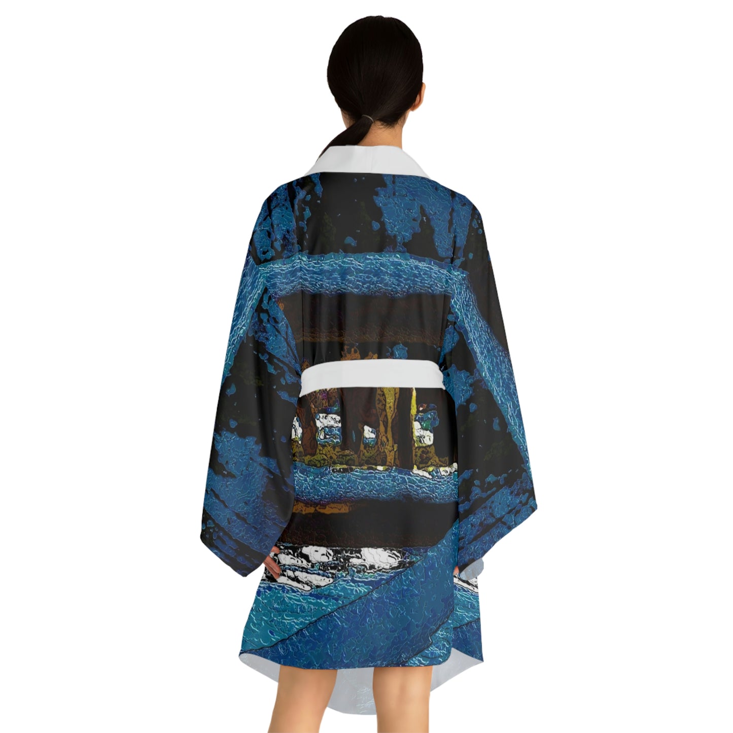 Long Sleeve Kimono Robe ...  A Horse ... A Saddle ...  Foraging Through The Snow ...  An_Asses 'Cry' ... Central Idaho, November 2022 ...  Original Works ..