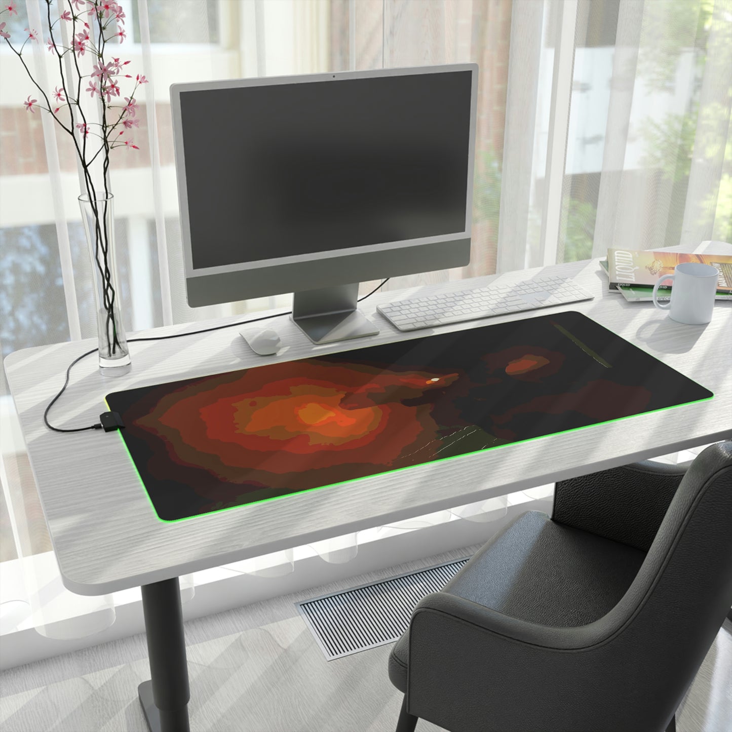 LED Gaming Mouse Pad ... Ruger .357 Magnum Early-Morning-Target-Practice ... 'Circa April 2022' ... Original Works ...