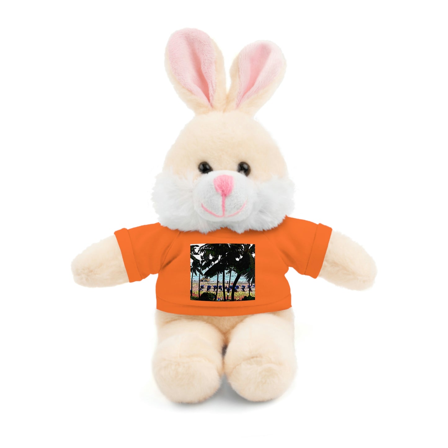 Stuffed Animals with Tee ... "A Beautiful Beach Amongst The Palms" ... The Outrigger Waikiki, Honolulu, Oahu ... Original Works ...