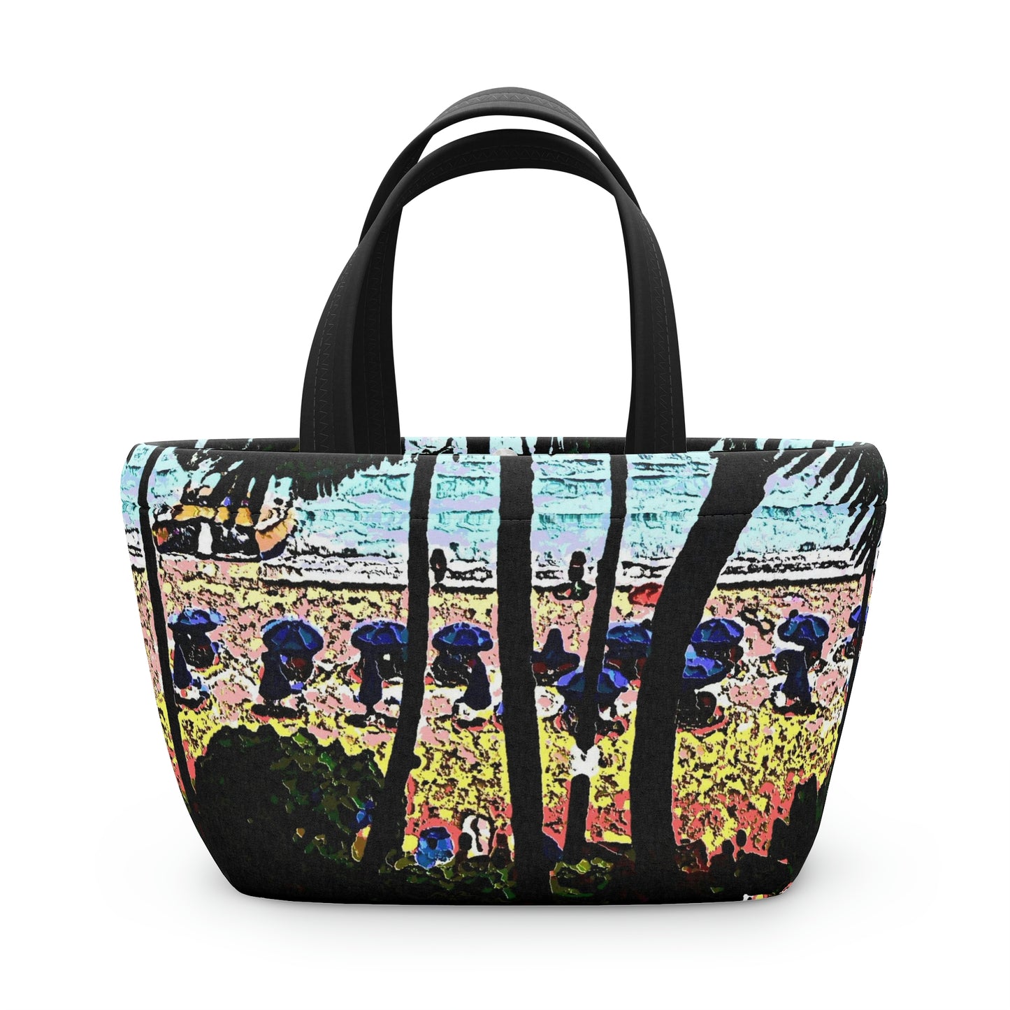 Lunch Bag ... "A Beautiful Beach Amongst The Palms" ... The Outrigger Waikiki, Honolulu, Oahu ... Original Works ...