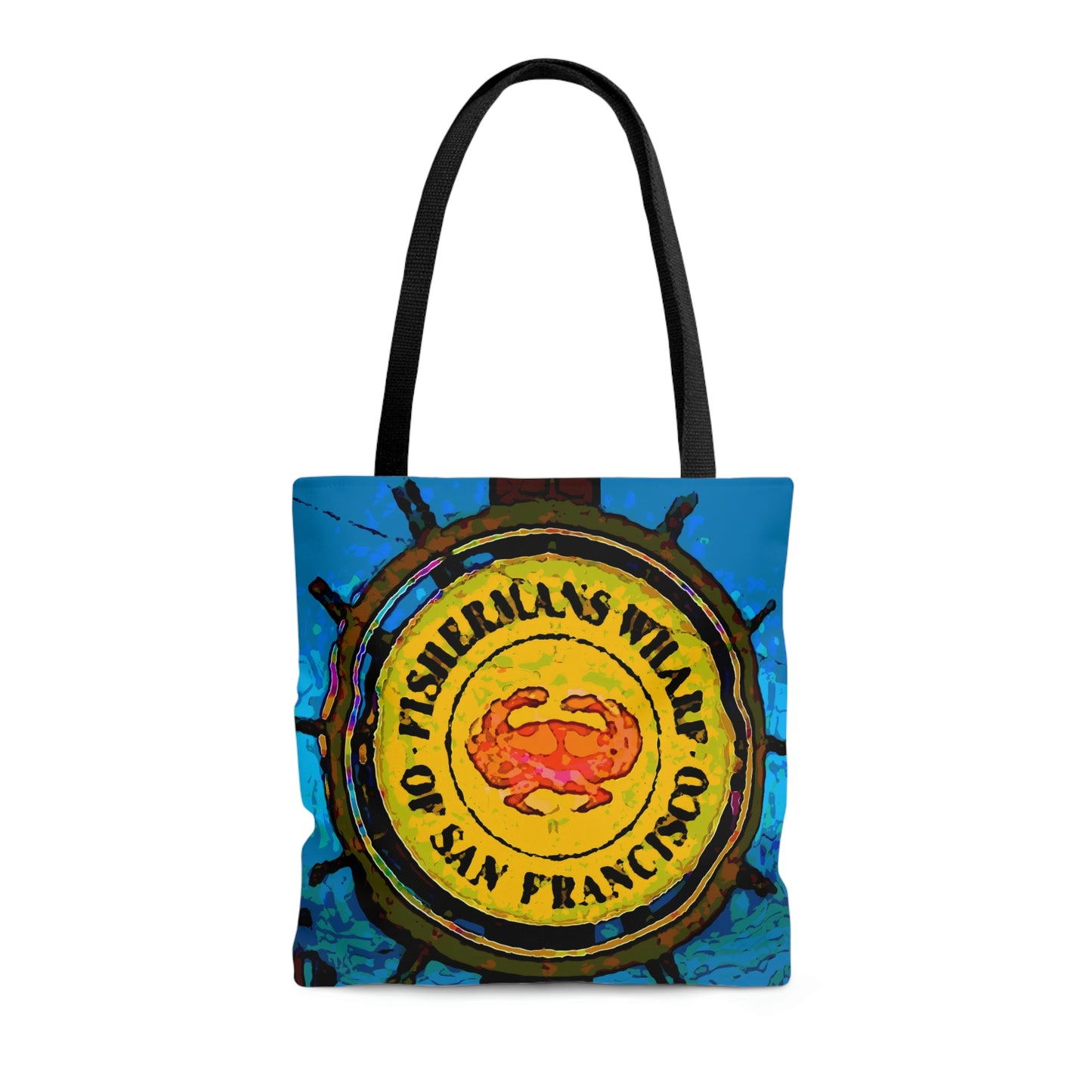 AOP Tote Bag ... "No.9 Fishermen's Grotto - Fishermen's Wharf, SF, California" ... Family Archives: 1970's ... Original Works ...