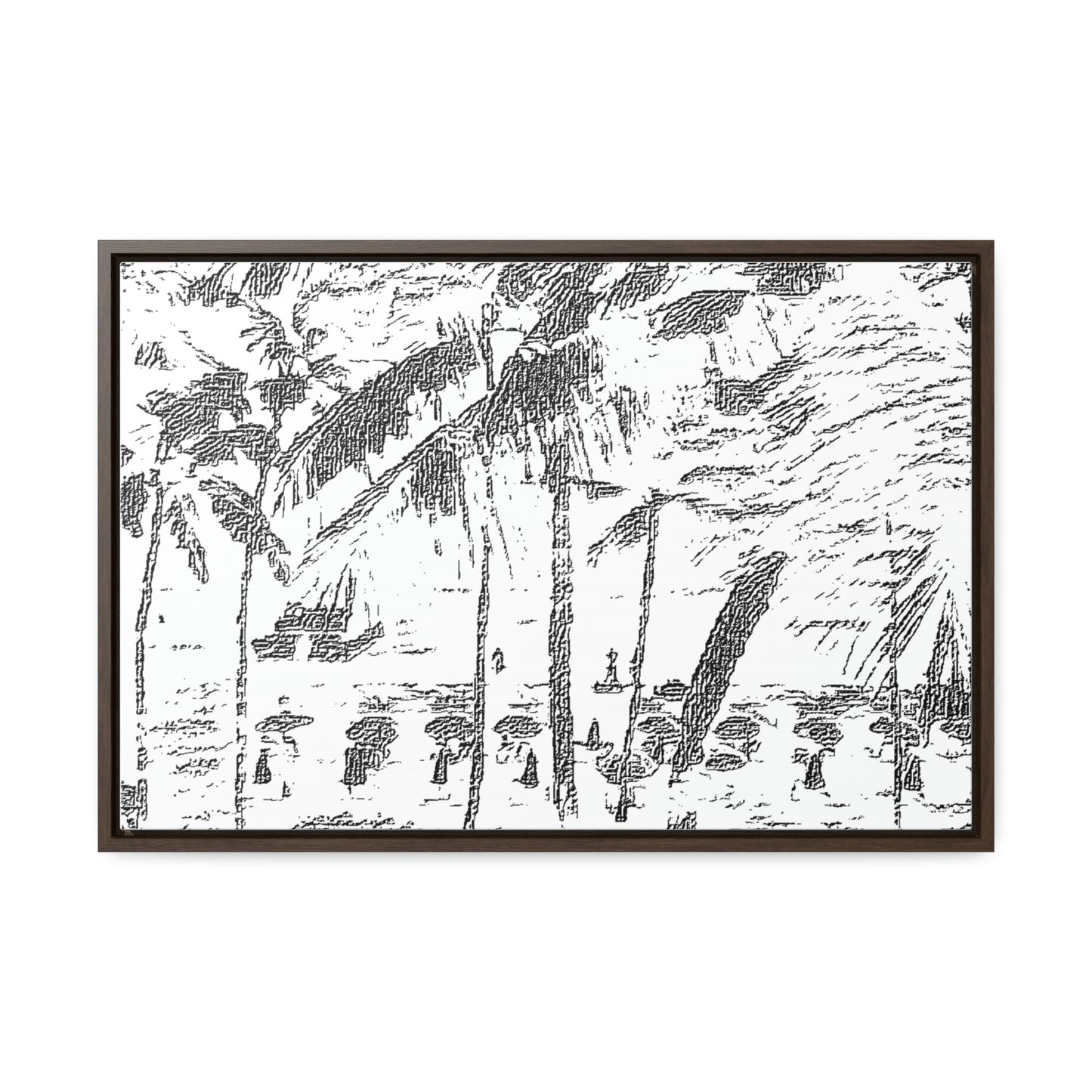 Gallery Canvas Wraps, Horizontal Frame ... "The Royal Hawai'ian: Waikiki Beach_Beach" ... Honolulu, HI ... Ocotber 2014 (Halloween) ... Original Works ...