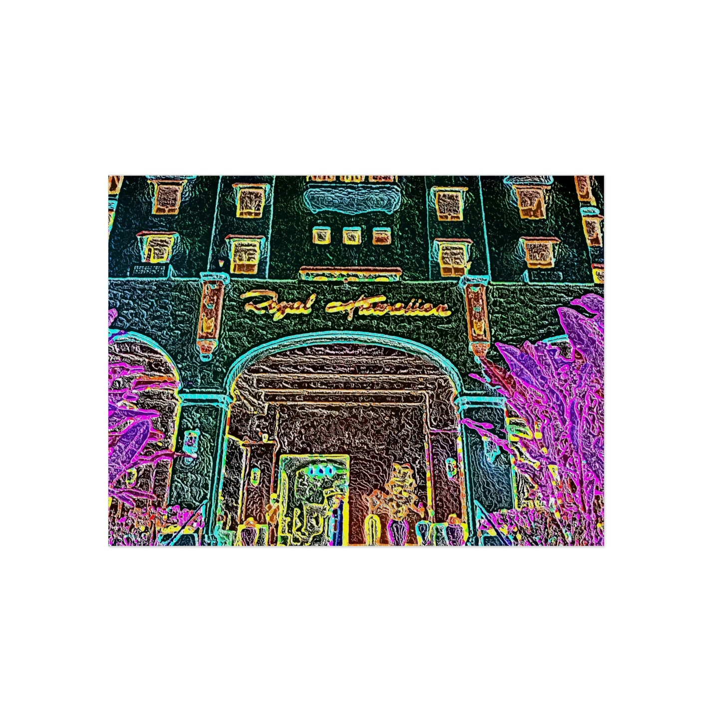 Aluminum Composite Panels ... "Entrez-Vous S'Il Vous Plait" ... The Grand Entrance: The Royal Hawai'ian (The Pink Palace) ... Waikiki, Honolulu, Oahu, HI ... October 2014 ... Original Works ...