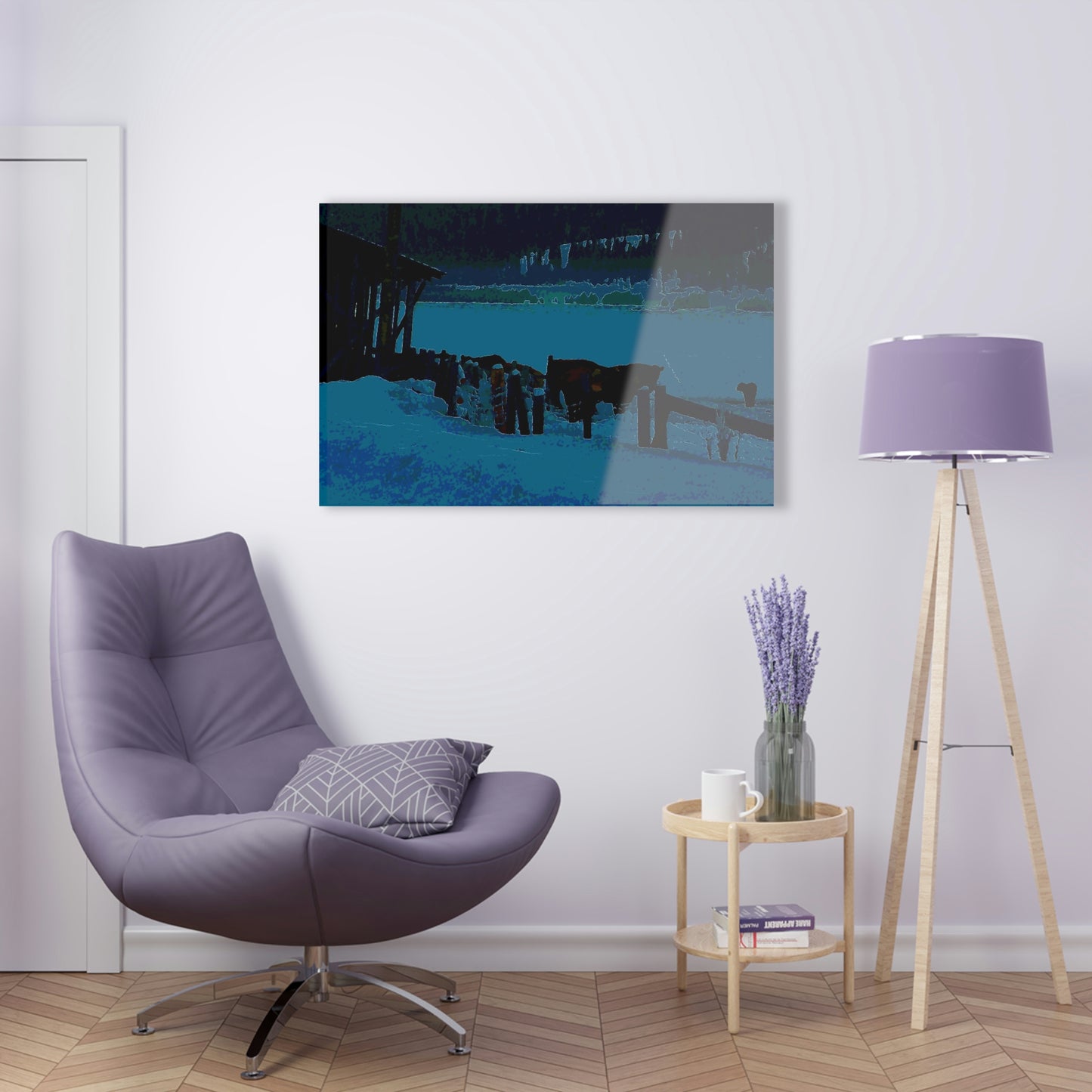 Acrylic Prints ... A Quiet Morning ... "Along The Red River & Nature Preserve Plateau" ... Jan23 ... Original Works ...