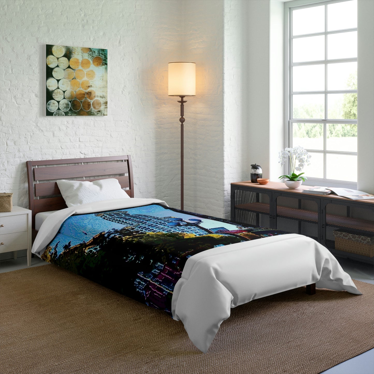 Comforter ...  Pioneer Square & Smith Tower ... 'That World Famous View' ... Colleague Supplied Photo ... Original Works ...