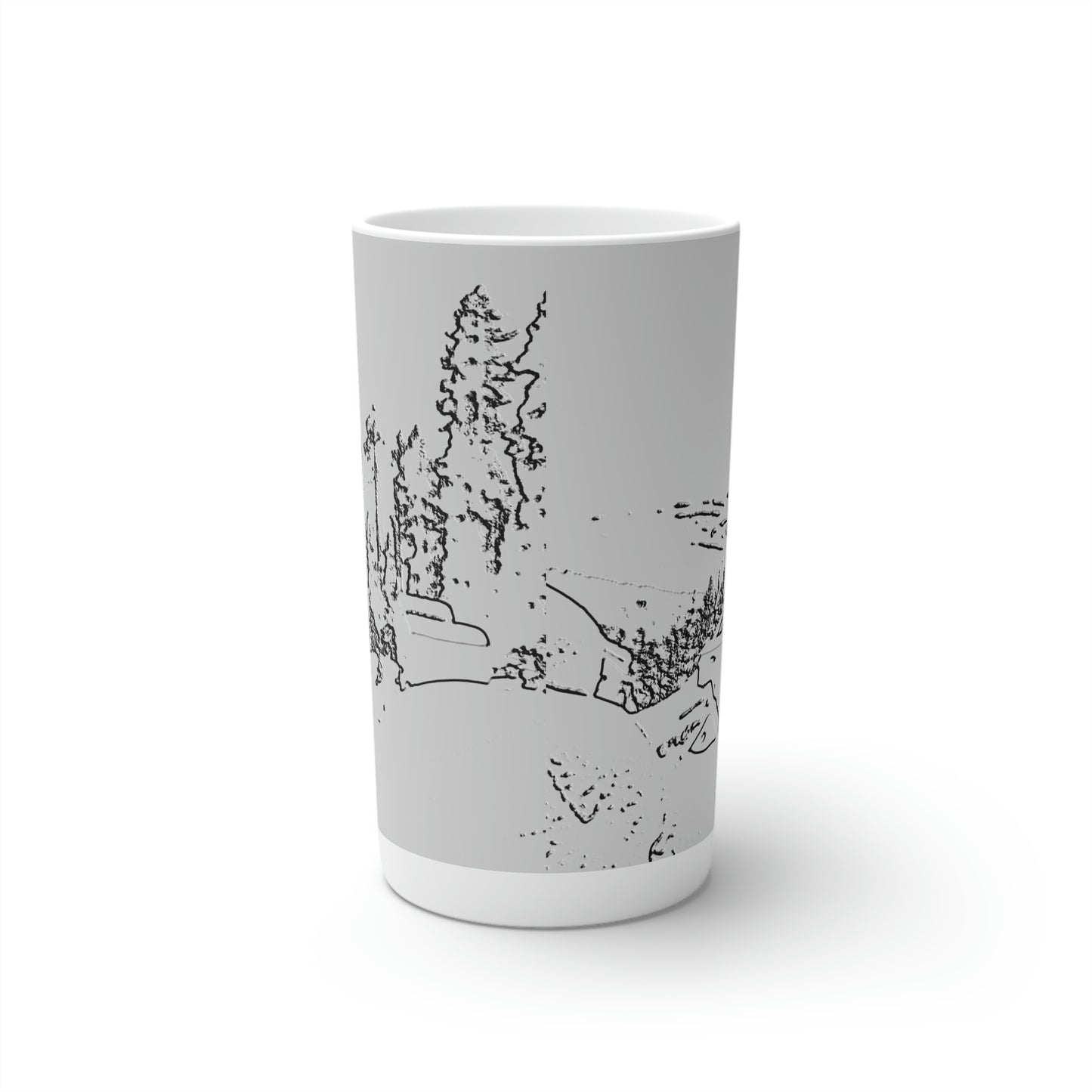 Conical Coffee Mugs (3oz, 8oz, 12oz) ... After An Intense Snow Storm ... 'Digging Out' ... A Vehicle & Cabin "In The Mountains" ... March 2023 ... Original Works ...