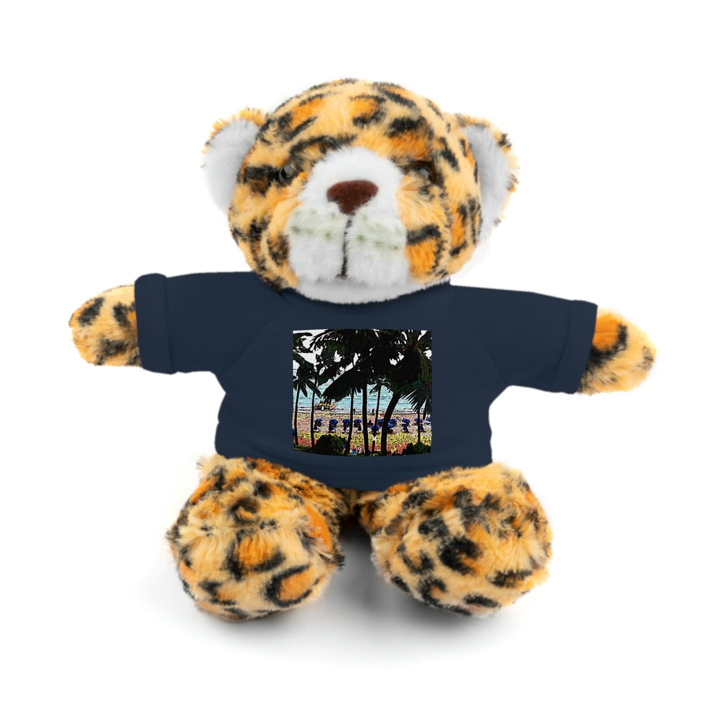 Stuffed Animals with Tee ... "A Beautiful Beach Amongst The Palms" ... The Outrigger Waikiki, Honolulu, Oahu ... Original Works ...