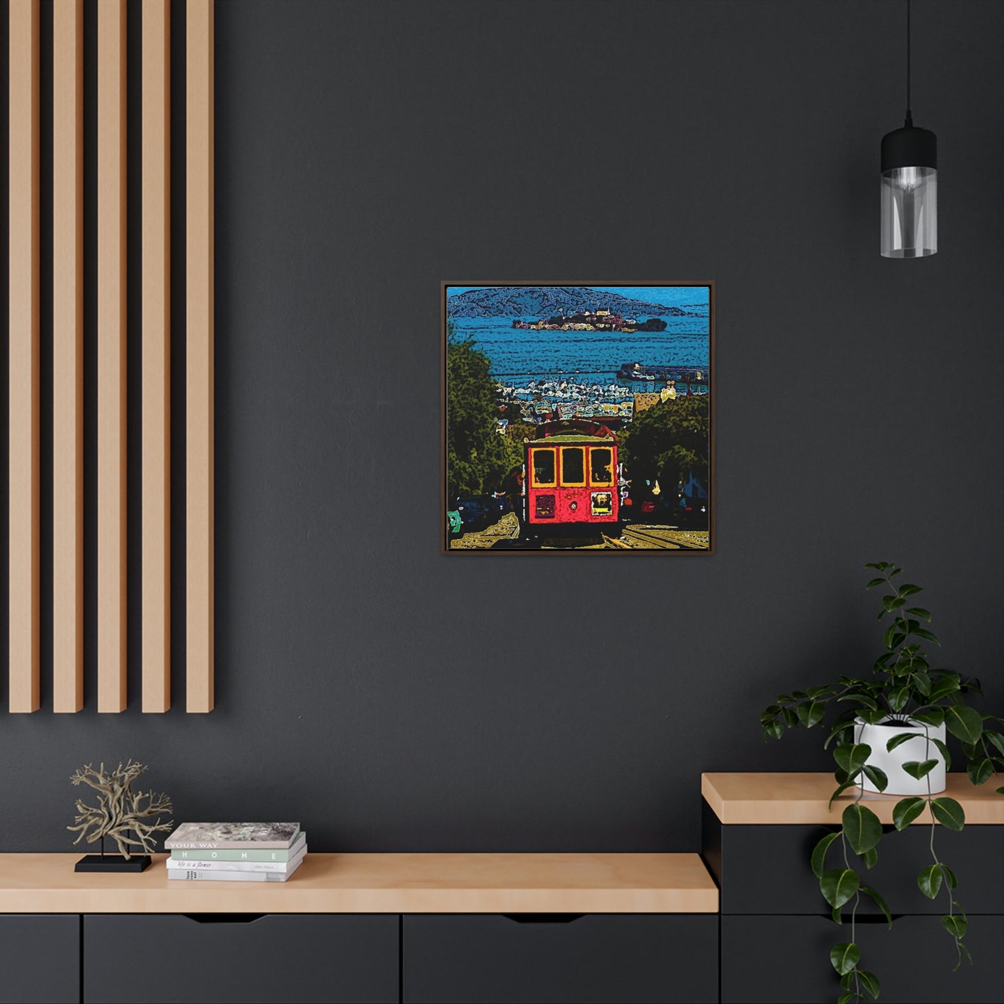 Gallery Canvas Wraps, Square Frame ... San Francisco ... 'A Rice-A-Roni-A-San Francisco Treat' ... "A Cable Car Classic" ... Family Archives: 1973 ... Original Works ...