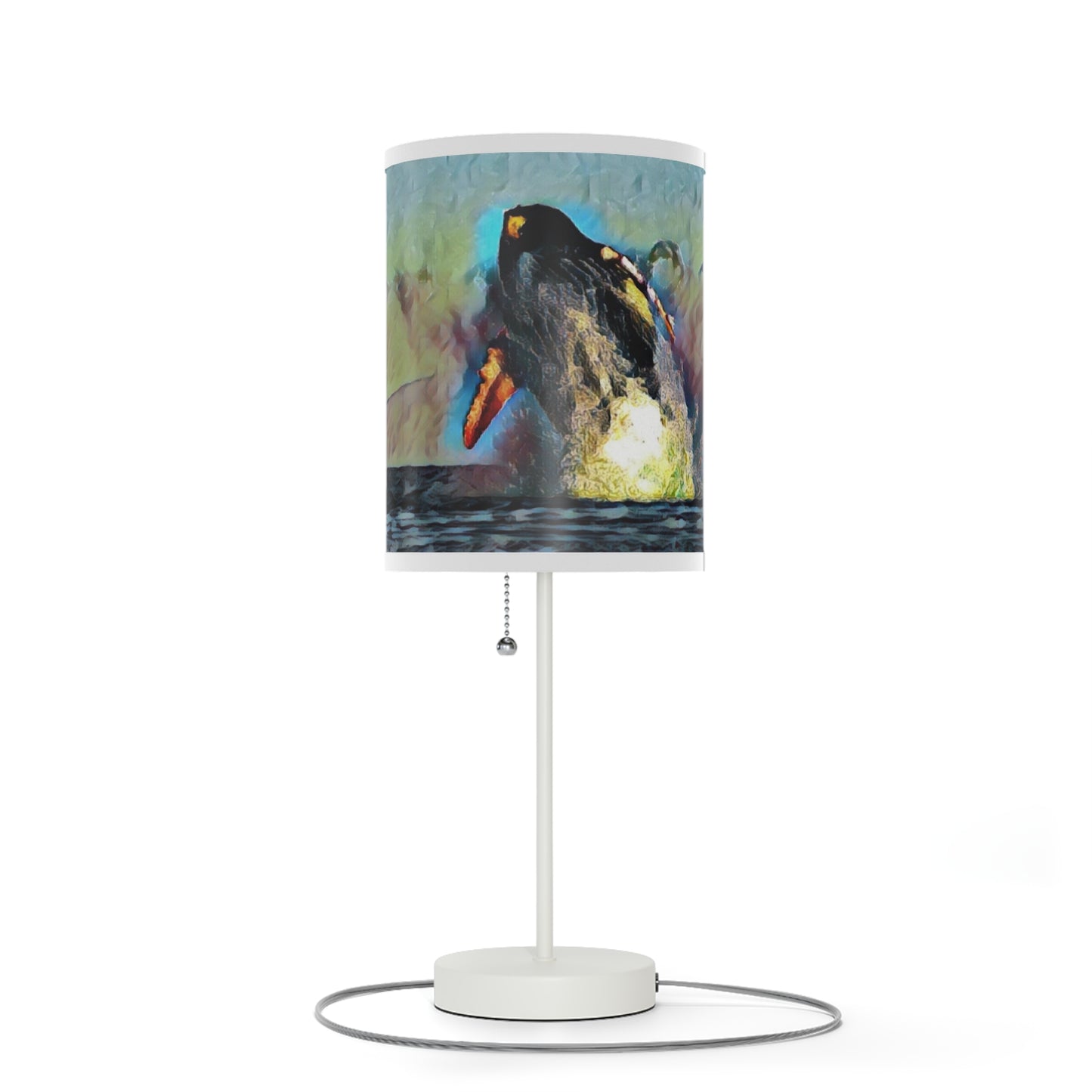 Lamp on a Stand, US|CA plug ... An Extraordinary Humpback Breach ... 'With Explosive Energy' ... Family Archives (KPH) ... Circa: 21st Century. Maui, HI ... Original Works ...
