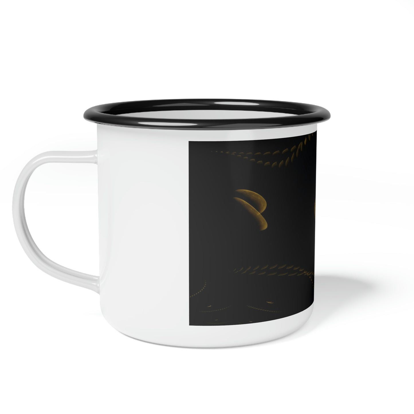 Enamel Camp Cup ...Regardez-La-Lune ... "One Shot: Moon Only: Processed 16 Hours ..." ...