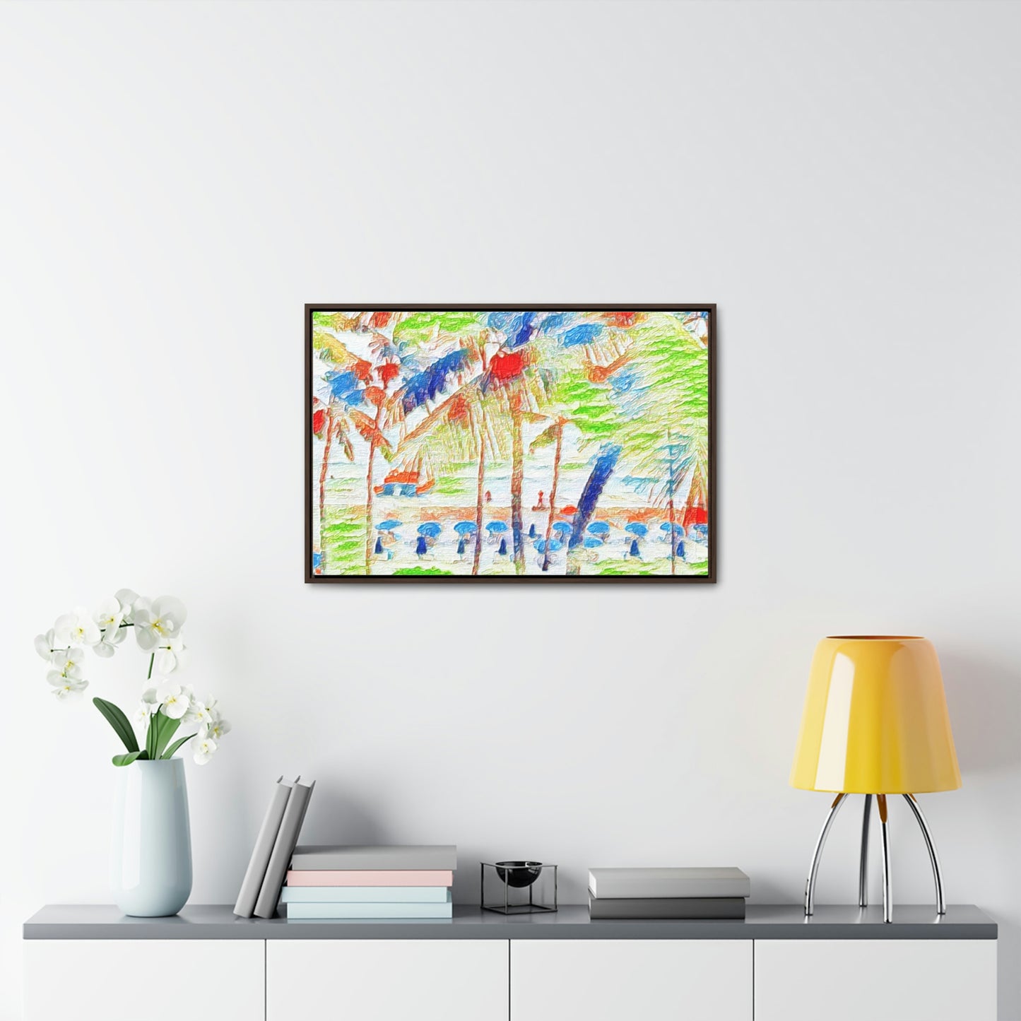 Gallery Canvas Wraps, Horizontal Frame ... "The Royal Hawai'ian: Waikiki Beach_Beach" ... Honolulu, HI ... Ocotber 2014 (Halloween) ... Original Works ...