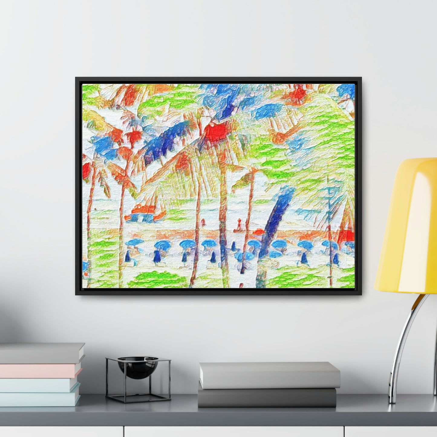 Gallery Canvas Wraps, Horizontal Frame ... "The Royal Hawai'ian: Waikiki Beach_Beach" ... Honolulu, HI ... Ocotber 2014 (Halloween) ... Original Works ...