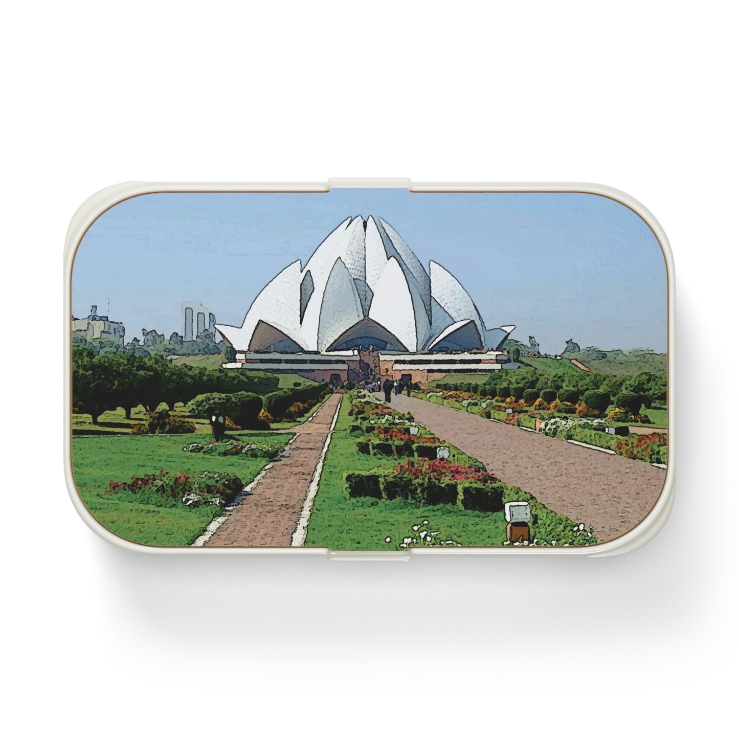 Bento Lunch Box ... 'Bahai'i House-Of-Worship' ... "Lotus Temple: Delhi, India, 2008" ... Original Works ...
