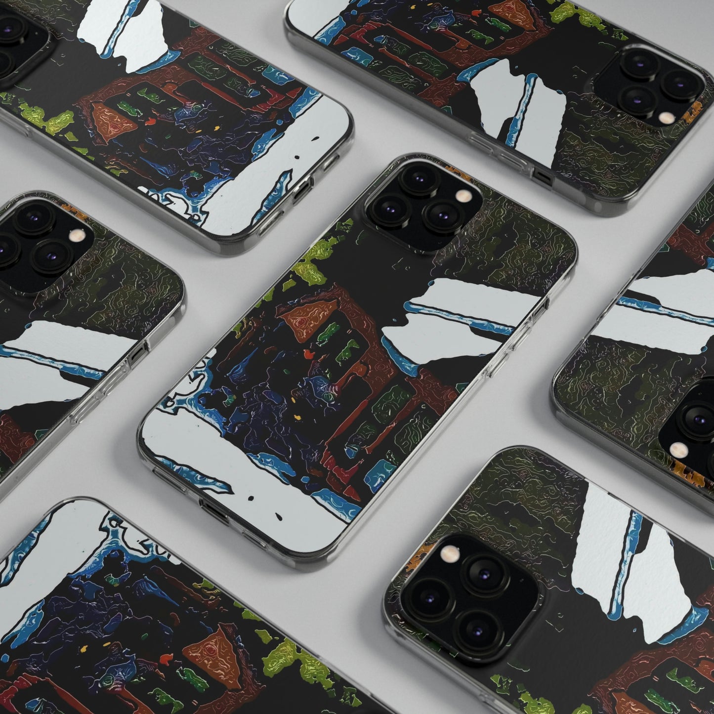 Soft Phone Cases ... "A Rider Passeth-Through-It" ... Colors Galore & A Bit Of Impressionism ... Original Works. Winter 2021. Central Idaho. Rendering Time: 12 Hours ...