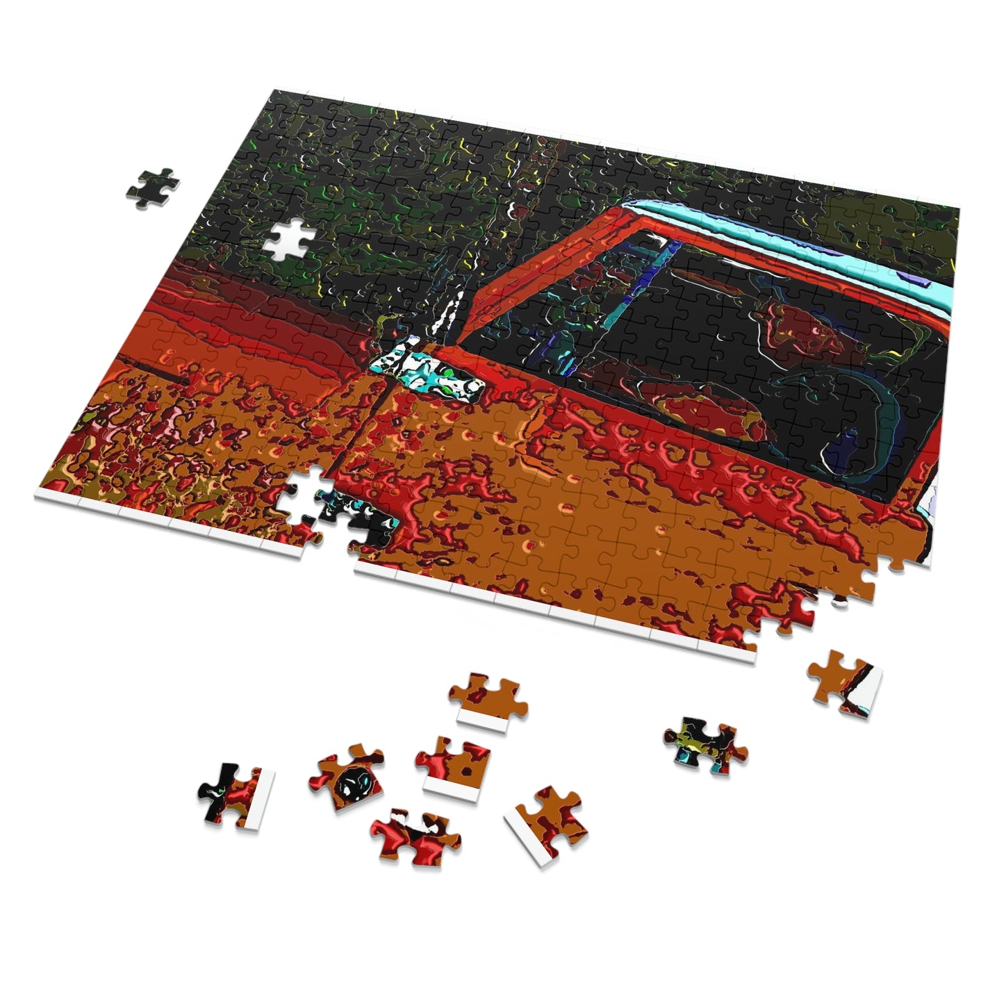 Jigsaw Puzzle (30, 110, 252, 500,1000-Piece) ... How-To-Drive-Idaho's-Mountain_Roads ... "Like A Professional'" ... "Truckin' Like The Doo-Dah-Man" ...