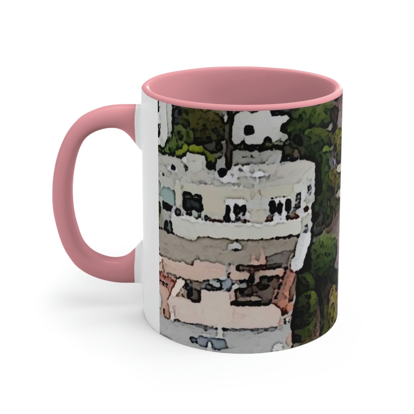 Accent Coffee Mug, 11oz ... A Crazy Street ... 'Eight Winding Curve-Switchbacks' ... "Lombard Street, San Francisco, CA' ... Family Archives: 1970's ... Original Works ...
