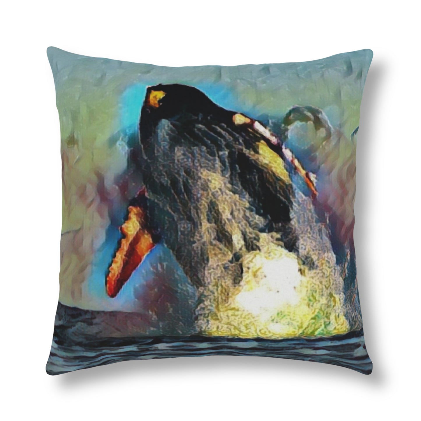 Waterproof Pillows ... An Extraordinary Humpback Breach ... 'With Explosive Energy' ... Family Archives (KPH) ... Circa: 21st Century. Maui, HI ... Original Works ...