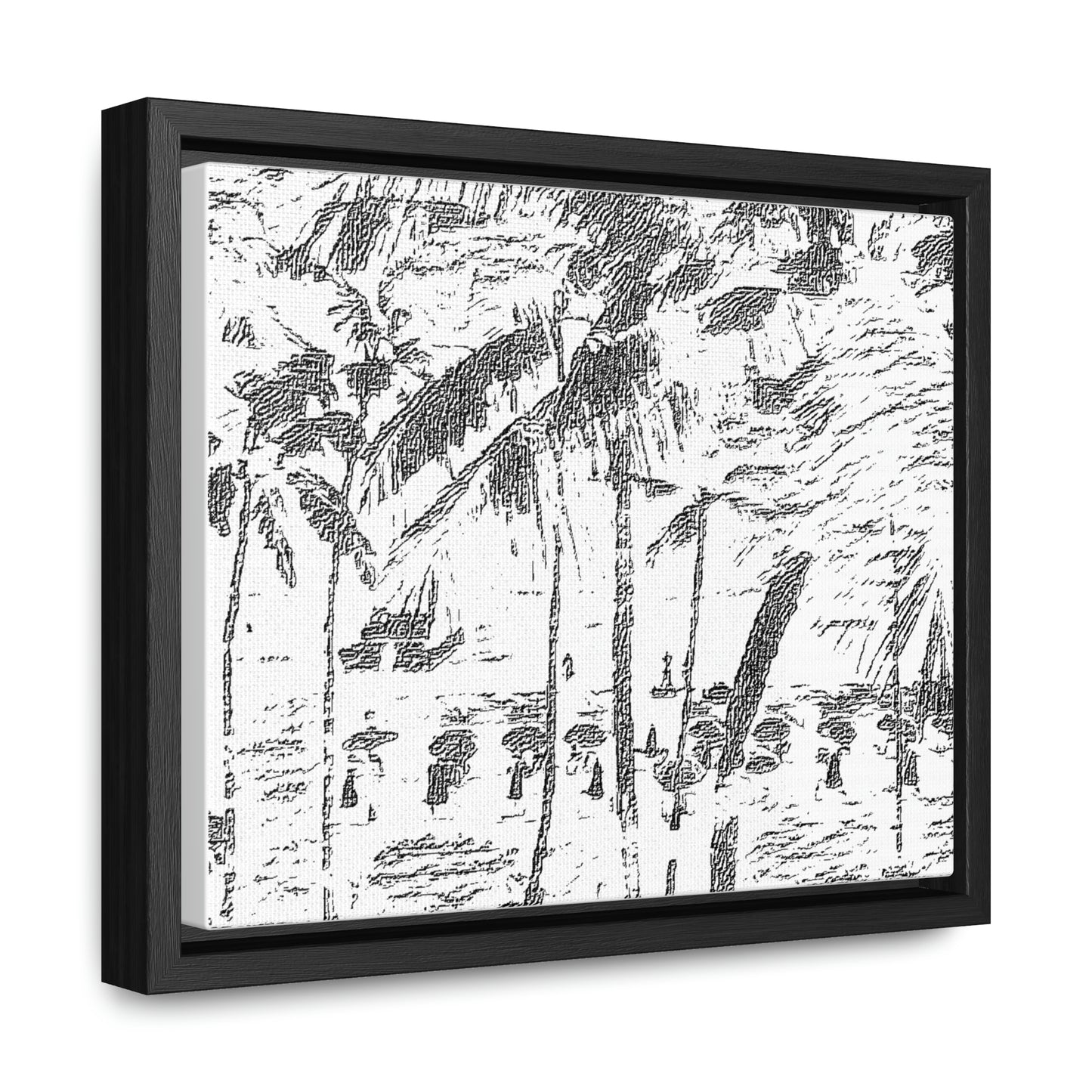 Gallery Canvas Wraps, Horizontal Frame ... "The Royal Hawai'ian: Waikiki Beach_Beach" ... Honolulu, HI ... Ocotber 2014 (Halloween) ... Original Works ...