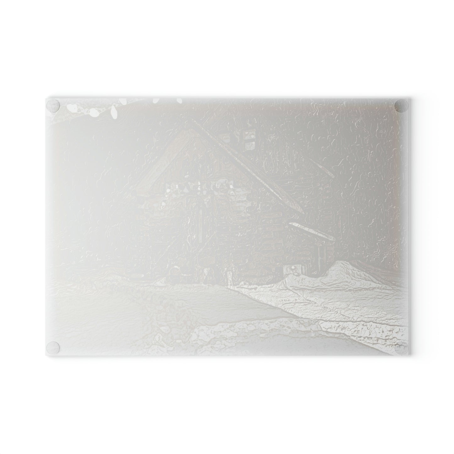 Glass Cutting Board ..."A Stormy Thanksgiving Celebration In-The-Mountains"