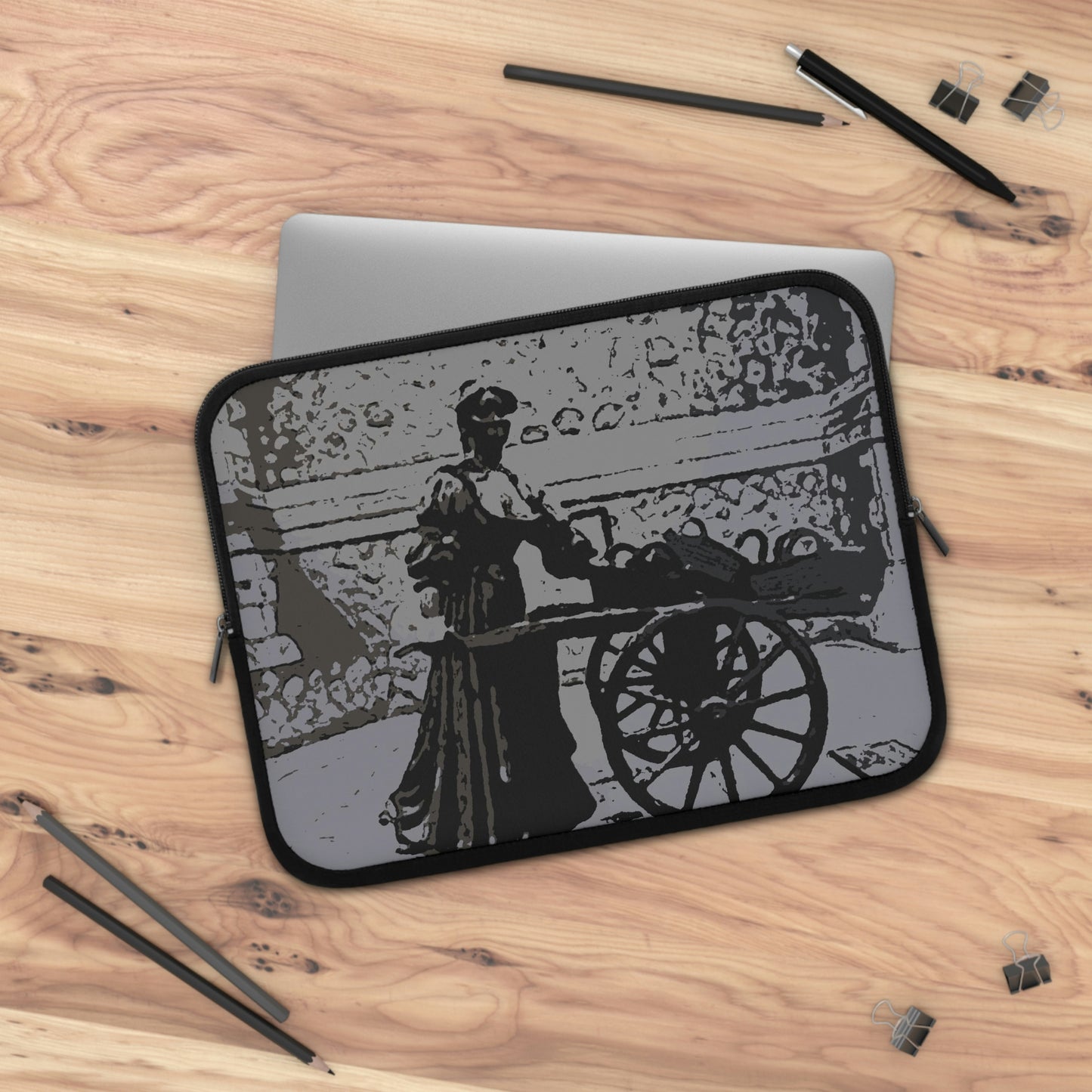 Laptop Sleeve ... Dublin's "Molly Malone Along Grafton Street" ... Cryin' Cockels & Muscles Alive-Alive-Oh ... Circa 2003 ... Original Works ...