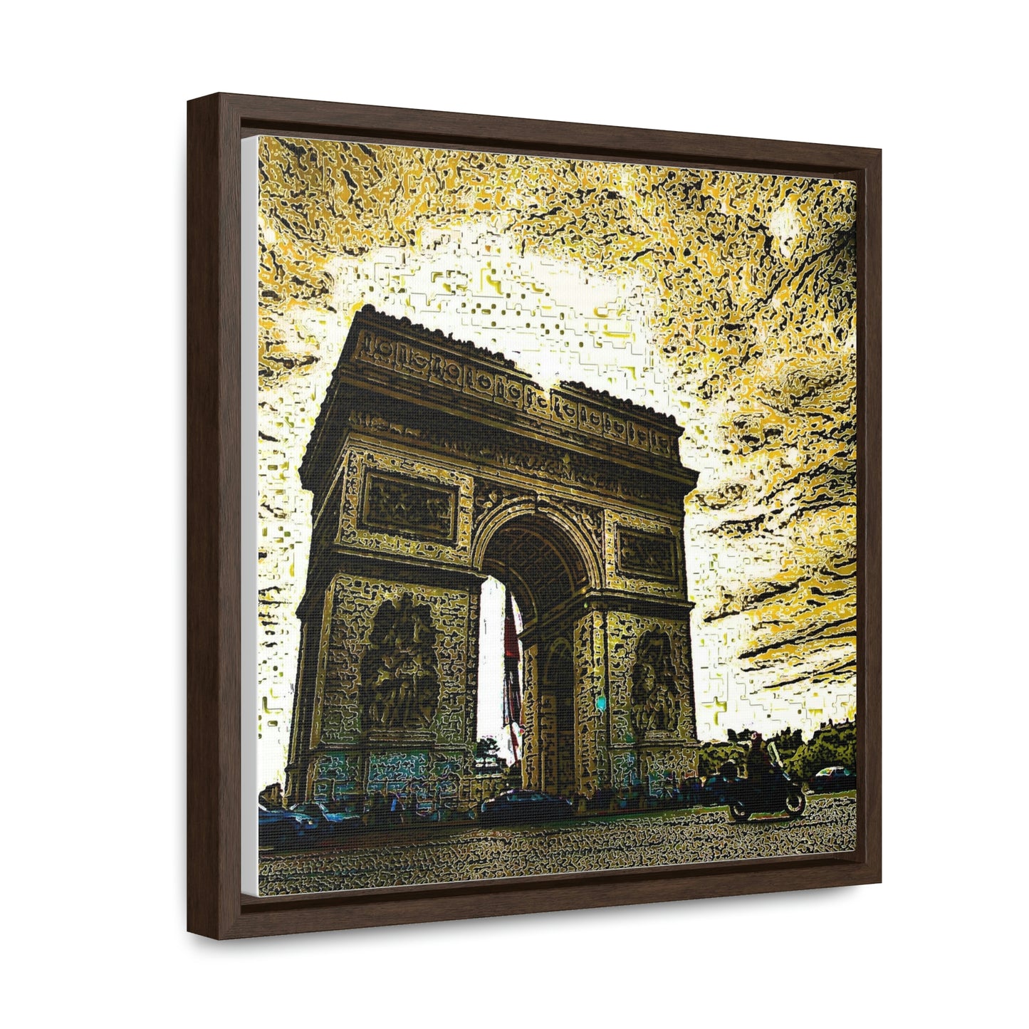 Gallery Canvas Wraps, Square Frame ...  L'Arc de Triomphe ... 'Barbara Joan Bonnell-Holt Photo' ... Circa 1972 ... Oringinal Works ...