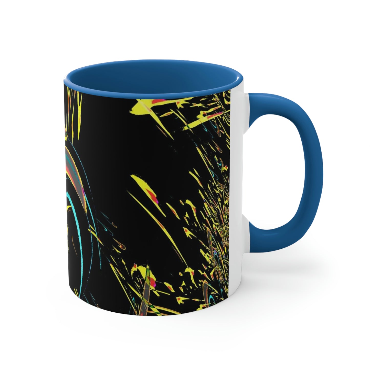 Accent Coffee Mug, 11oz ... "Waning Moon" ... Central Idaho ... October 2022 ... Rendering Time: 22 Hours ... Original Works ...
