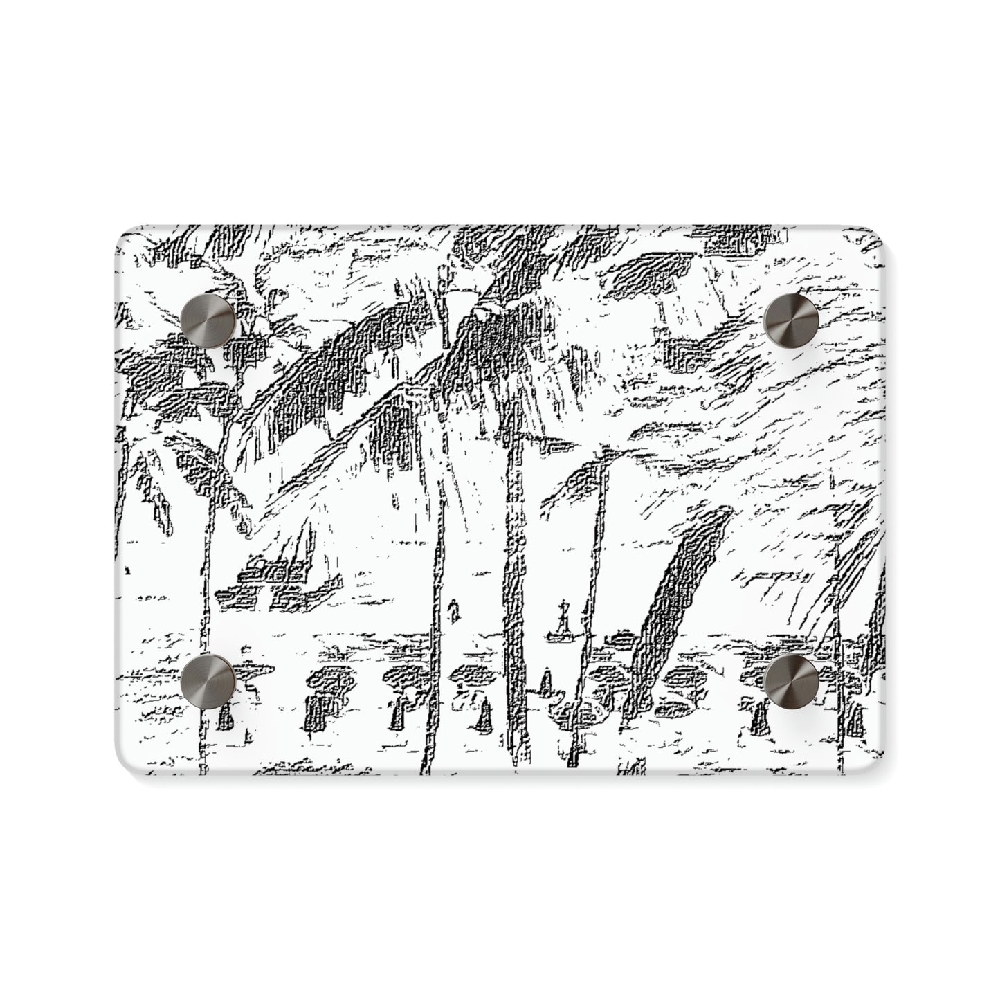 Acrylic Wall Art Panels ... "The Royal Hawai'ian: Waikiki Beach_Beach" ... Honolulu, HI ... Ocotber 2014 (Halloween) ... Original Works ...