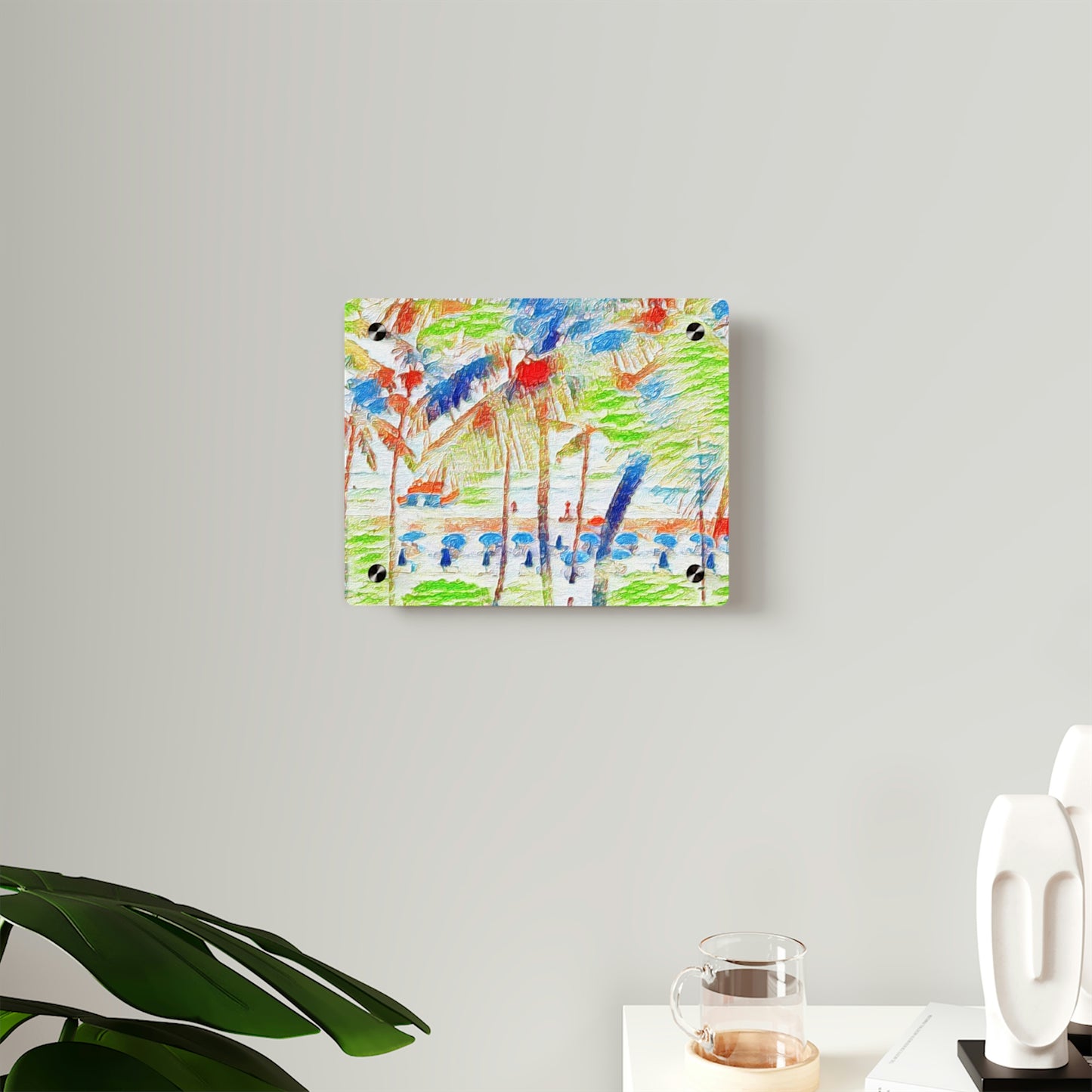 Acrylic Wall Art Panels ... "The Royal Hawai'ian: Waikiki Beach_Beach" ... Honolulu, HI ... Ocotber 2014 (Halloween) ... Original Works ...