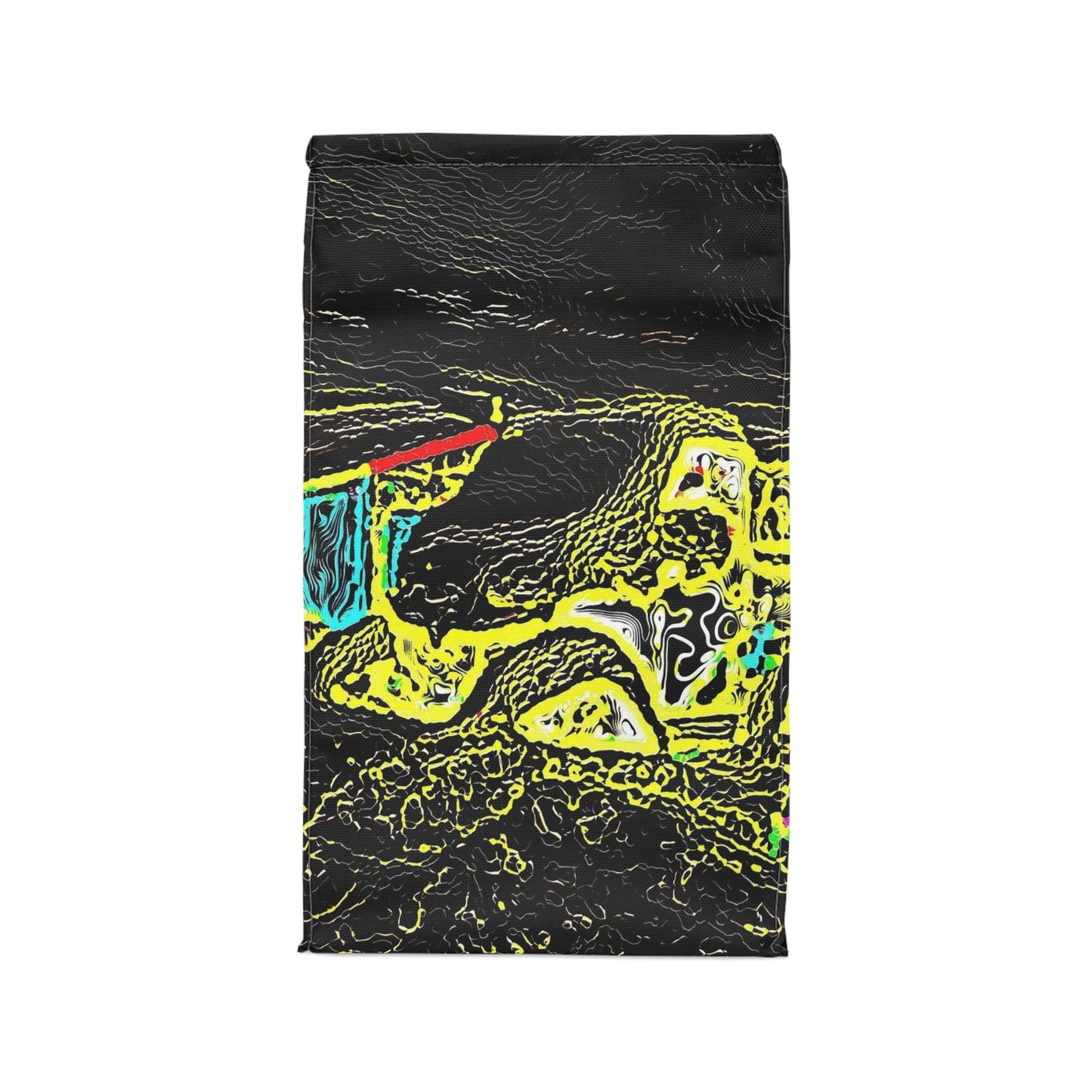 Polyester Lunch Bag ... "Snow Vehicle In Snow Storm At-Rest" ... Circa 12Mar23 ... Central Idaho ... 18-Hours Rendering Time: Original Works ...