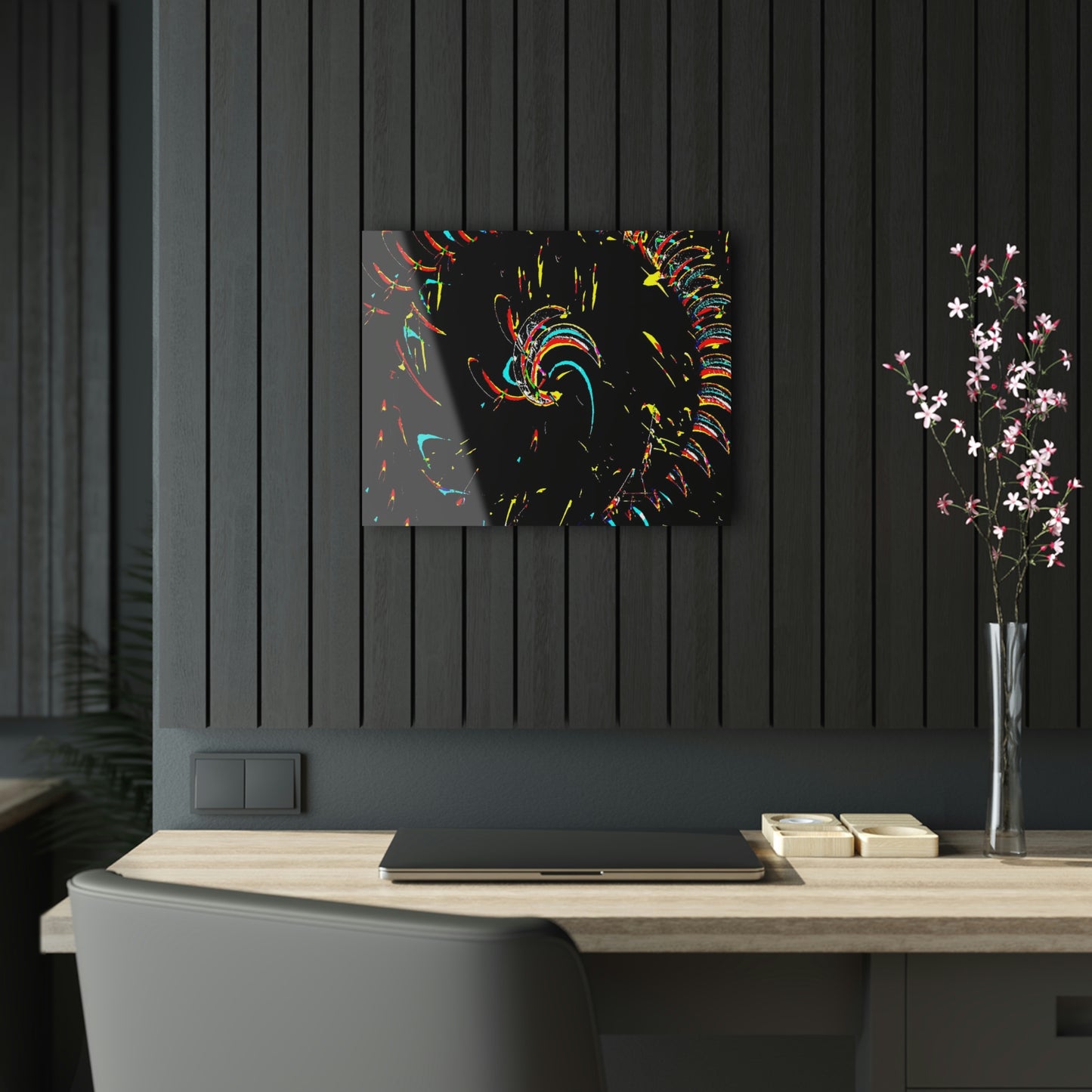 Acrylic Prints ... "Waning Moon" ... Central Idaho ... October 2022 ... Rendering Time: 22 Hours ... Original Works ...
