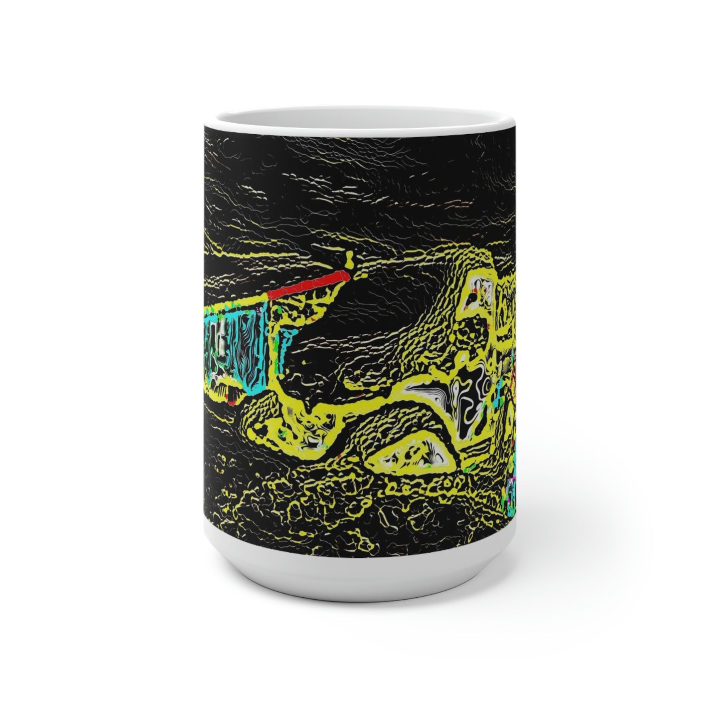 Color Changing Mug ... "Snow Vehicle In Snow Storm At-Rest" ... Circa 12Mar23 ... Central Idaho ... 18-Hours Rendering Time: Original Works ...