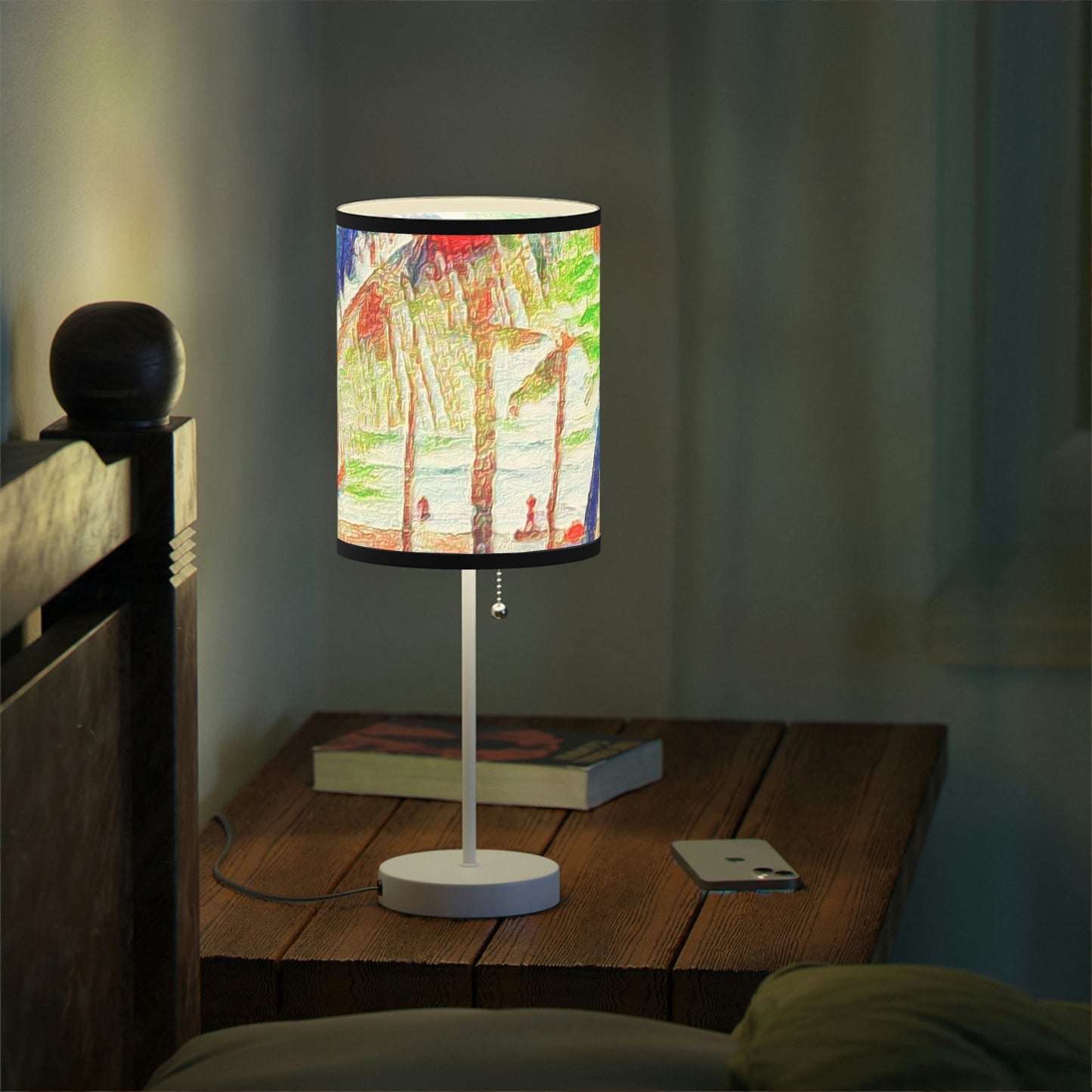 Lamp on a Stand, US|CA plug ... "The Royal Hawai'ian: Waikiki Beach_Beach" ... Honolulu, HI ... Ocotber 2014 (Halloween) ... Original Works ...