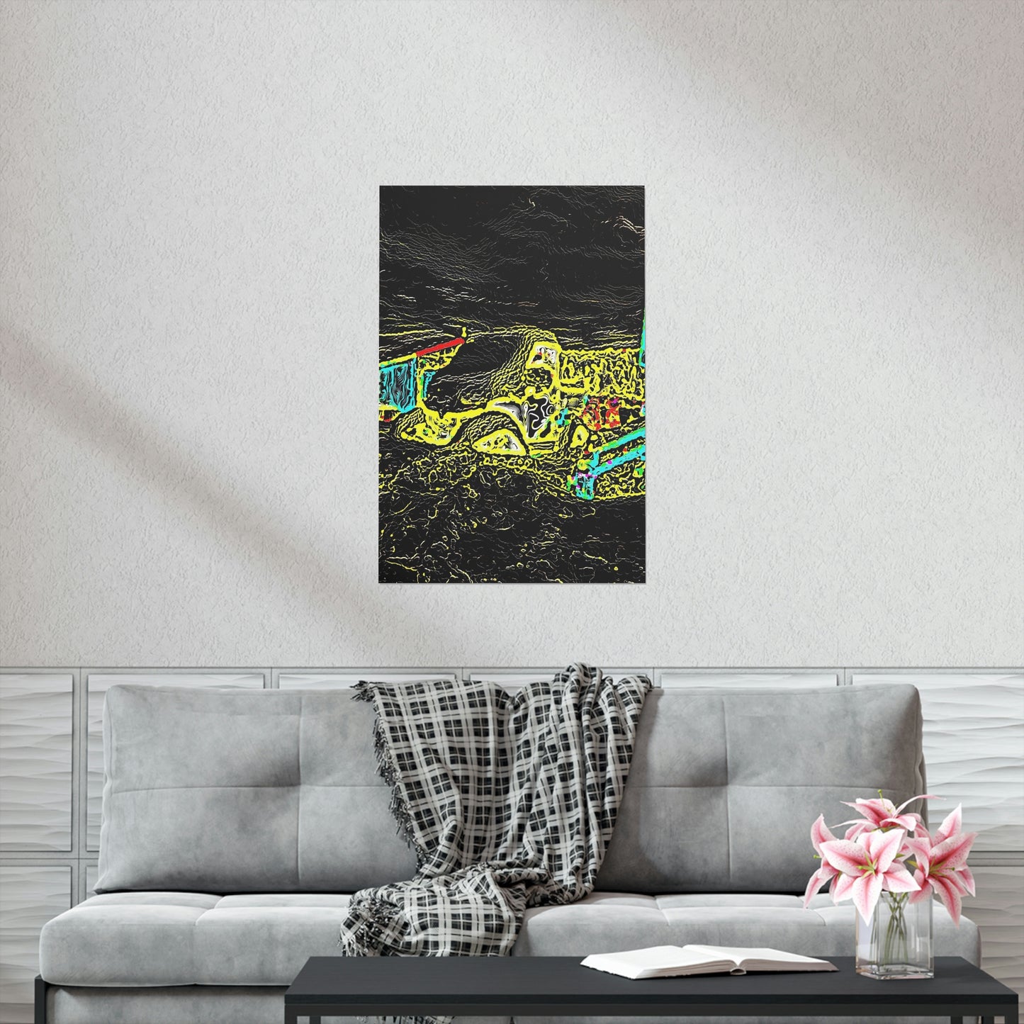 Premium Matte Vertical Posters ... "Snow Vehicle In Snow Storm At-Rest" ... Circa 12Mar23 ... Central Idaho ... 18-Hours Rendering Time: Original Works ...