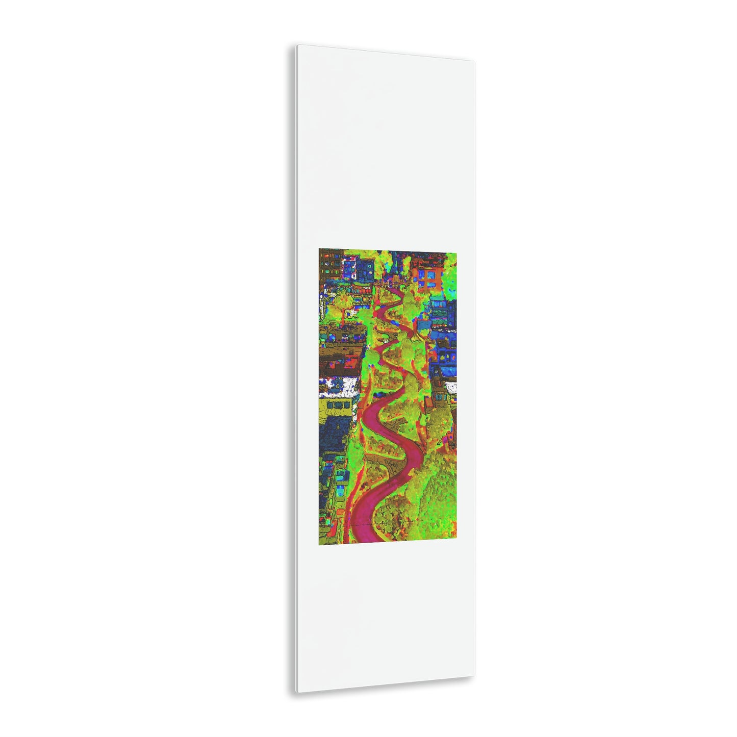 Acrylic Prints ... A Crazy Street ... 'Eight Winding Curve-Switchbacks' ... "Lombard Street, San Francisco, CA' ... Family Archives: 1970's ... Original Works ...