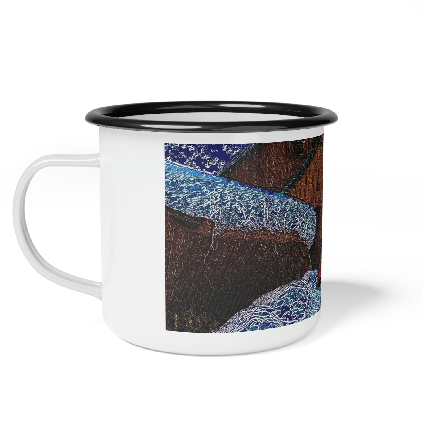 Enamel Camp Cup ... . Impressionalism & Van Gogh ... "Original Photo-Art By Phot's Photo" ...