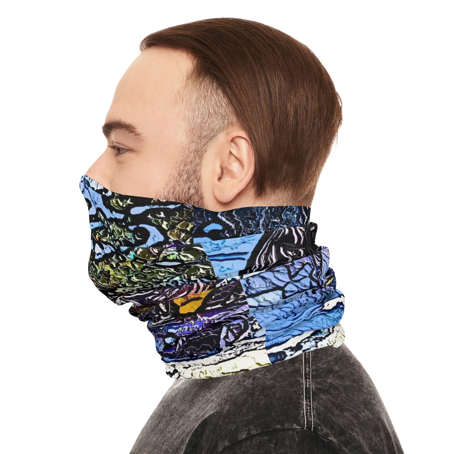 Tube Scarf ... Blasting Through-The-Powder ... 'Central Idaho Mounains ... ' 2Dec22 ...