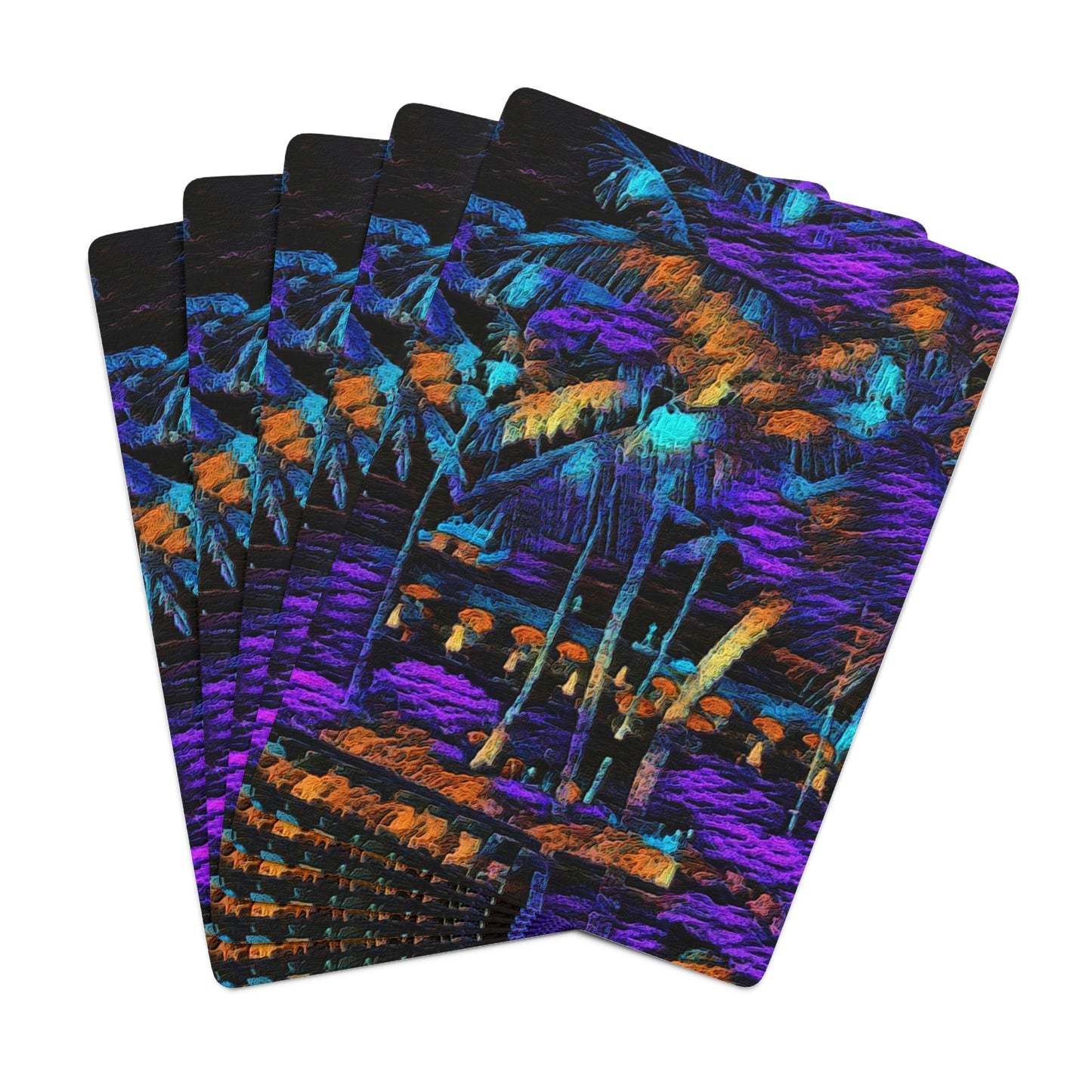 Custom Poker Cards ... "The Royal Hawai'ian: Waikiki Beach_Beach" ... Honolulu, HI ... Ocotber 2014 (Halloween) ... Original Works ...