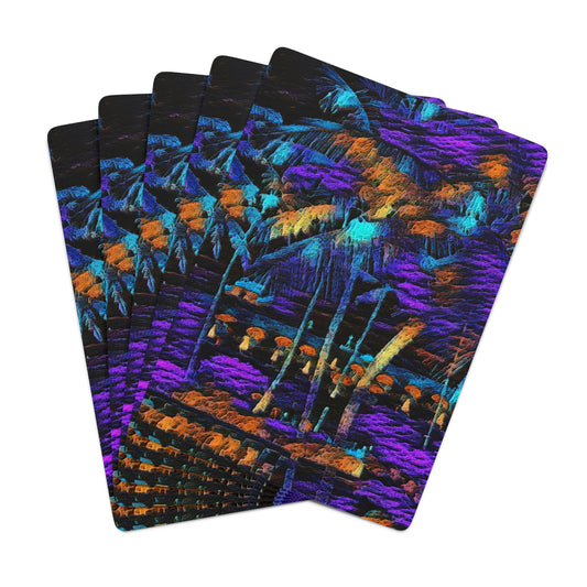 Custom Poker Cards ... "The Royal Hawai'ian: Waikiki Beach_Beach" ... Honolulu, HI ... Ocotber 2014 (Halloween) ... Original Works ...