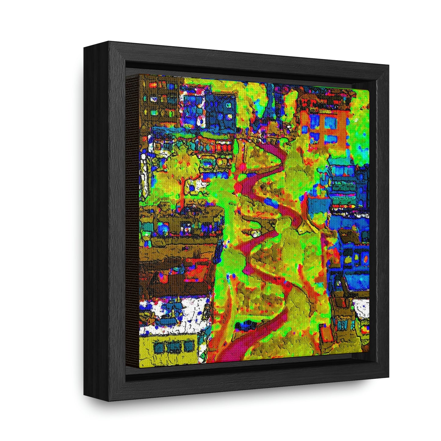 Gallery Canvas Wraps, Square Frame ... A Crazy Street ... 'Eight Winding Curve-Switchbacks' ... "Lombard Street, San Francisco, CA' ... Family Archives: 1970's ... Original Works ...