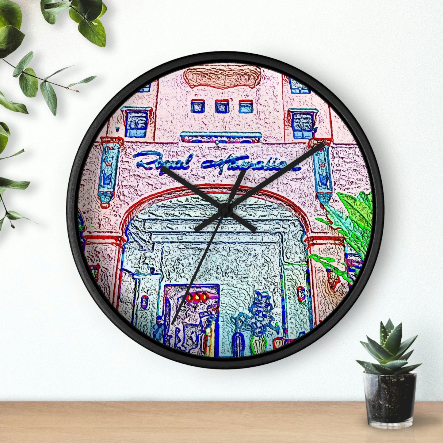 Wall Clock ... "La Grande Entree" At: 'The Pink Palace' ... The Royal Hawai'ian ... Honolulu, HI ... '27Oct2014' ... Original Works ...