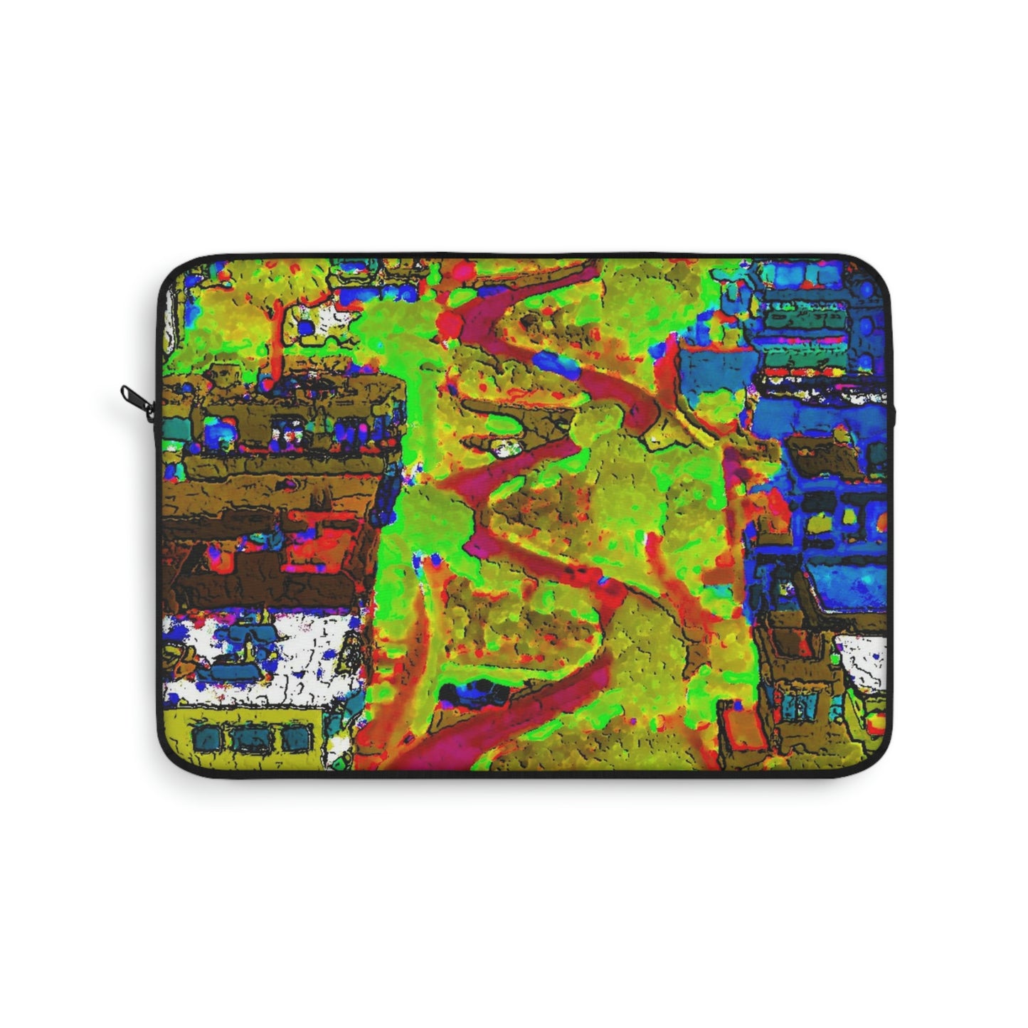 Laptop Sleeve ... A Crazy Street ... 'Eight Winding Curve-Switchbacks' ... "Lombard Street, San Francisco, CA' ... Family Archives: 1970's ... Original Works ...