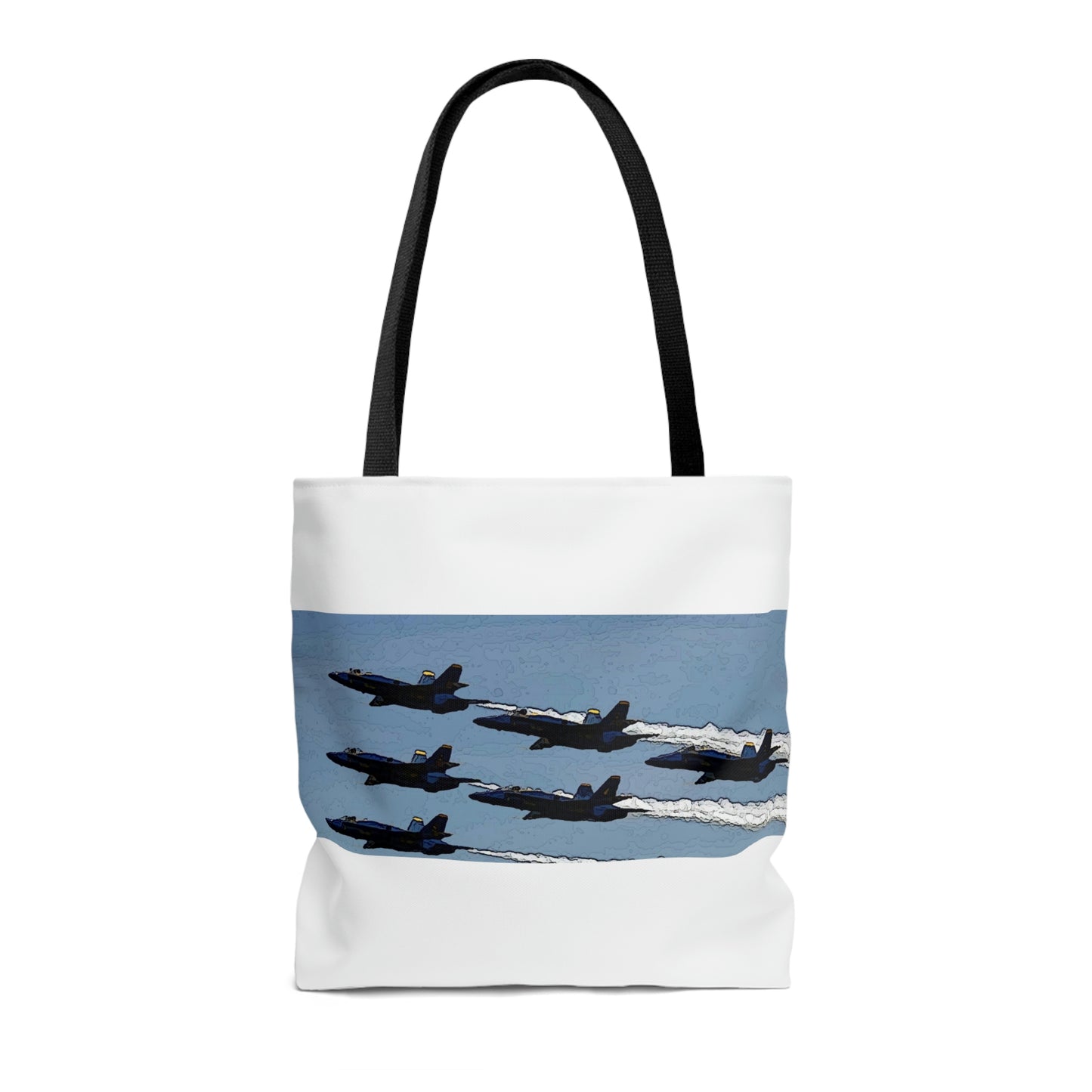 AOP Tote Bag ... Seattle Seafair ..."Blue Angels Run Over Lake Washington" ... Circa Mid 1980's ... Dr FJ Holt ... Original Works ...