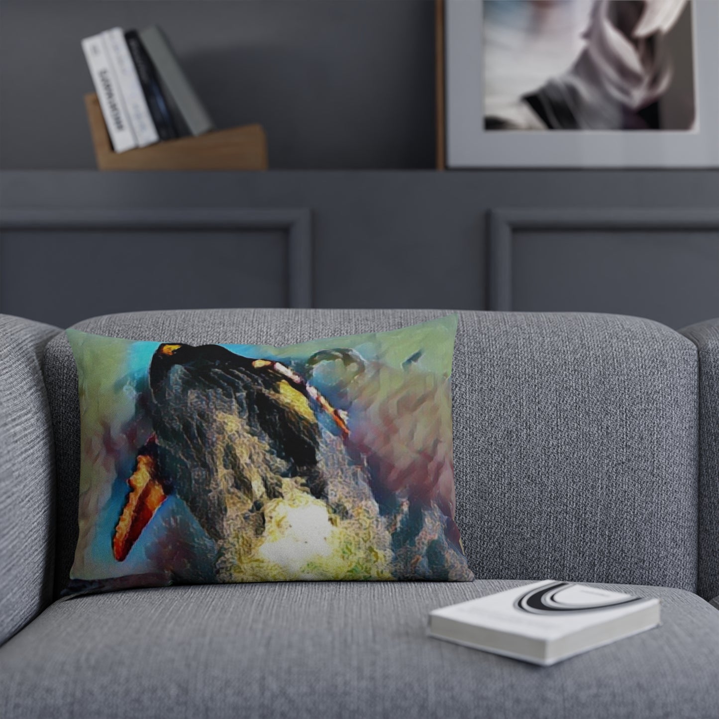 Cushion ... An Extraordinary Humpback Breach ... 'With Explosive Energy' ... Family Archives (KPH) ... Circa: 21st Century. Maui, HI ... Original Works ...