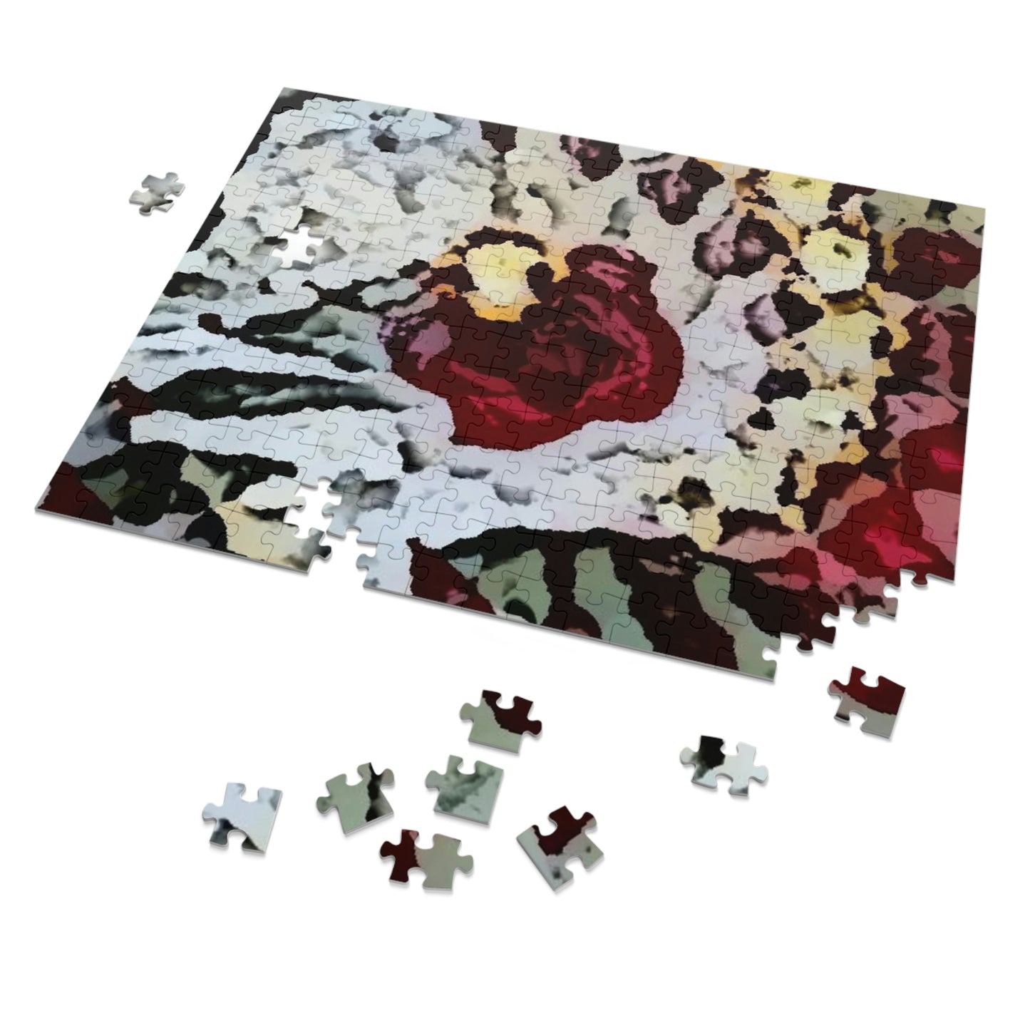 Jigsaw Puzzle (30, 110, 252, 500,1000-Piece) ... "A Friendly Flower" ... Pointsettia 'Pointing' ... Original Works ... (Supplied Photograph) ...